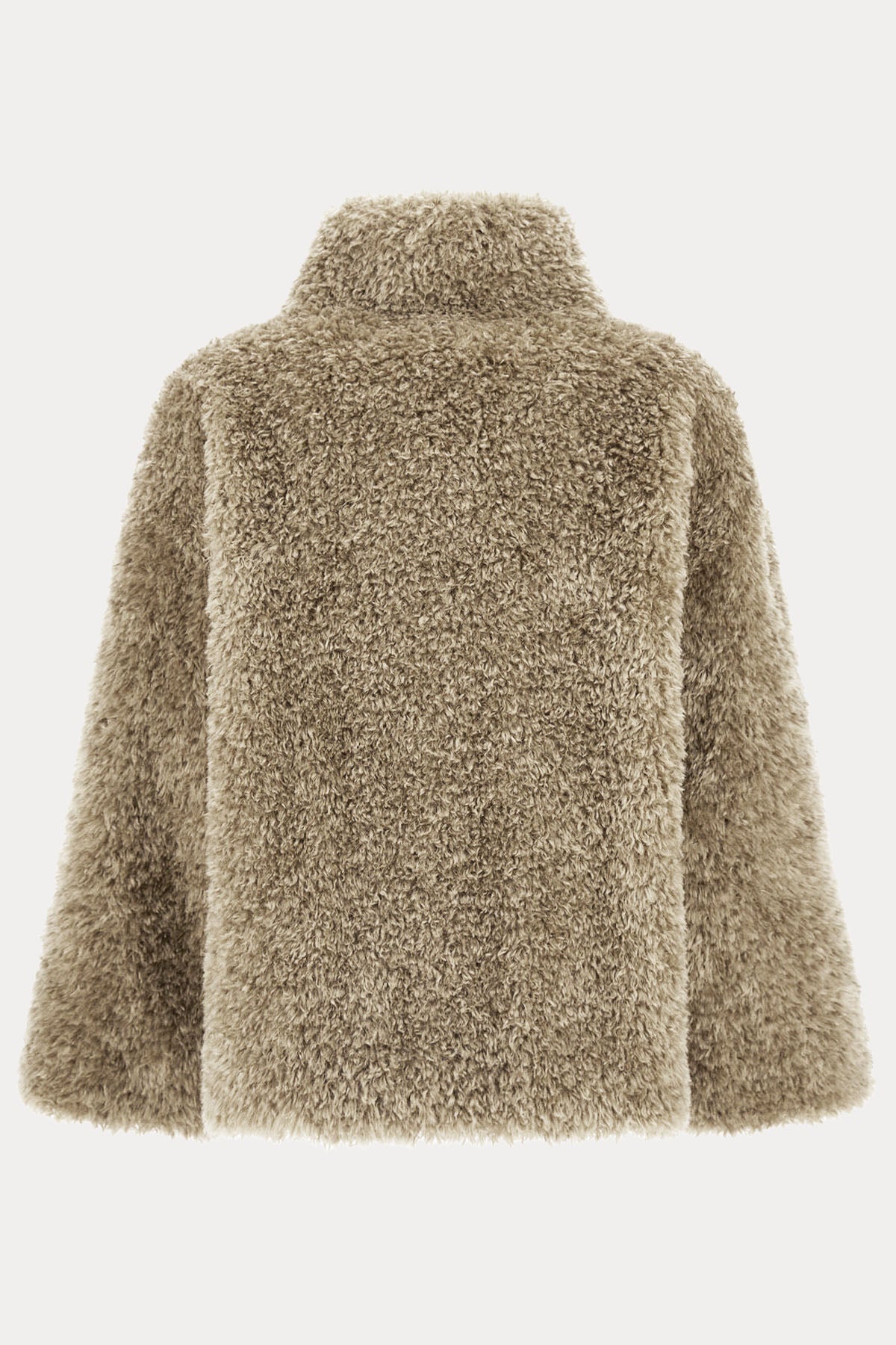 Herno Kemerli Dik Yaka Peluş Ceket