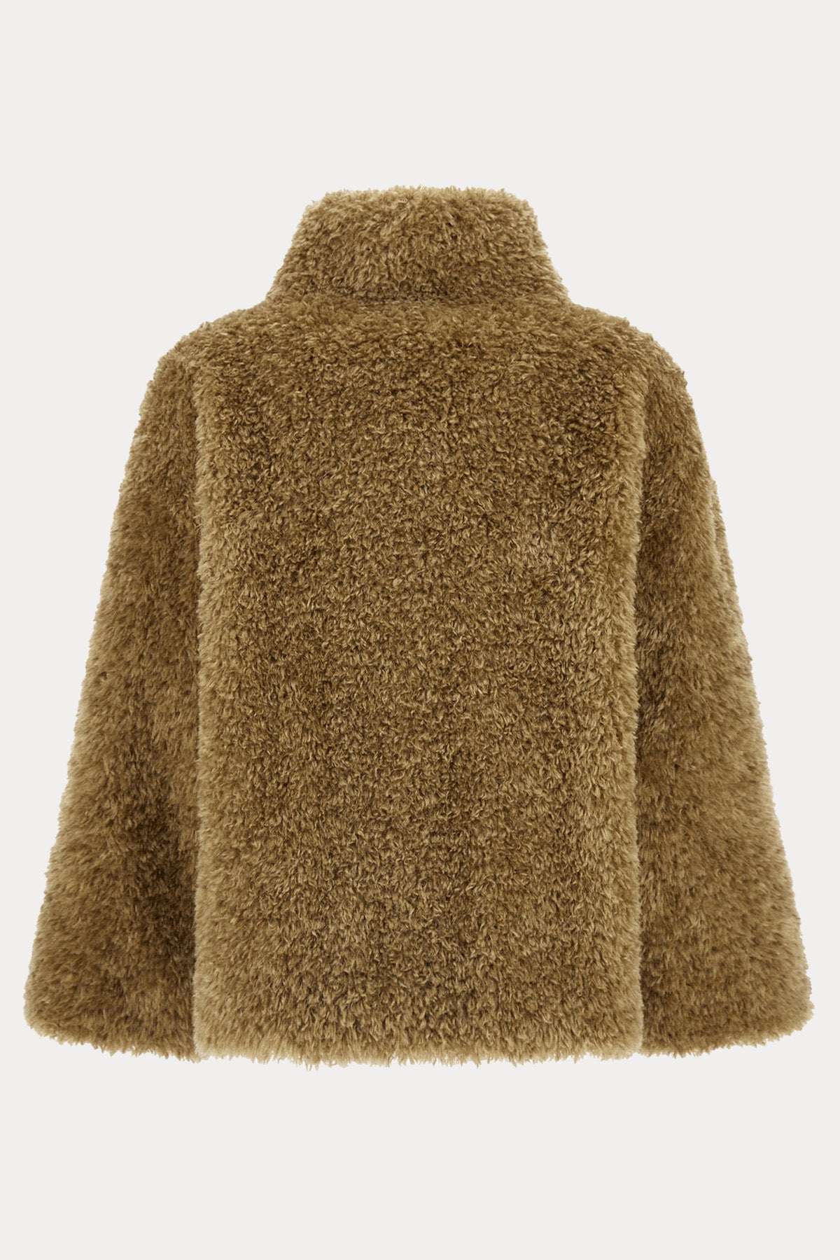 Herno Kemerli Dik Yaka Peluş Ceket