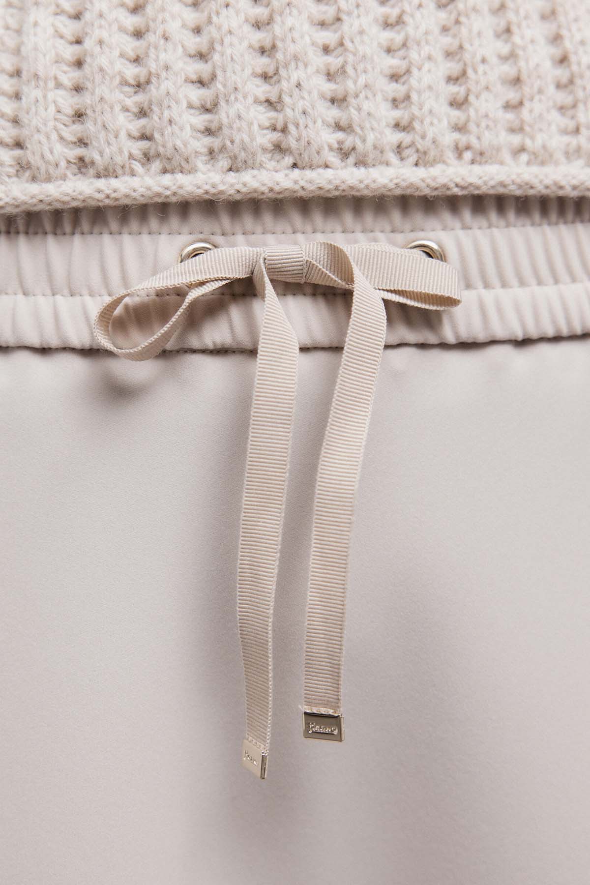 Herno Regular Fit Mat Saten Beli Lastikli Maxi Etek