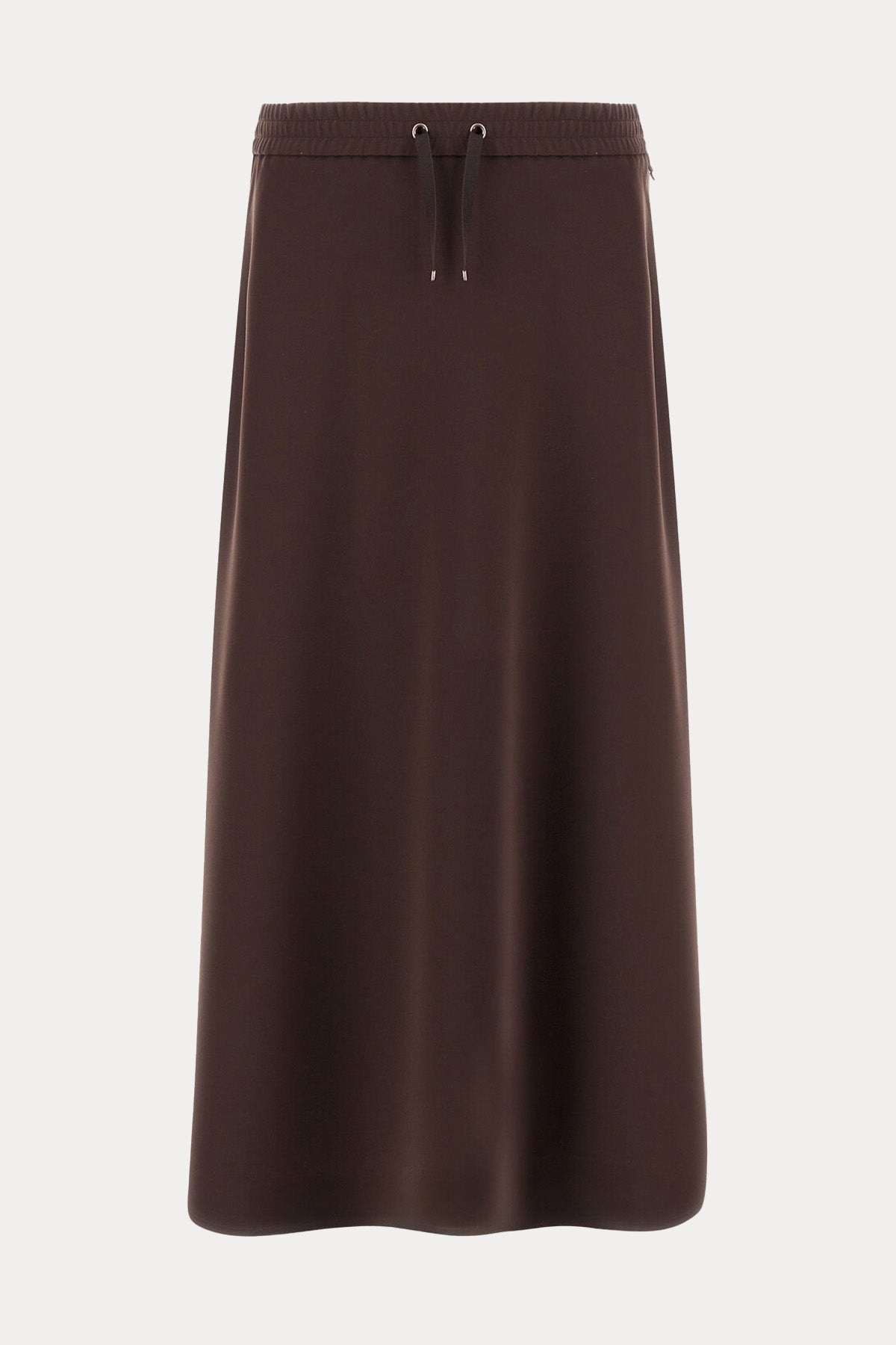 Herno Regular Fit Mat Saten Beli Lastikli Maxi Etek