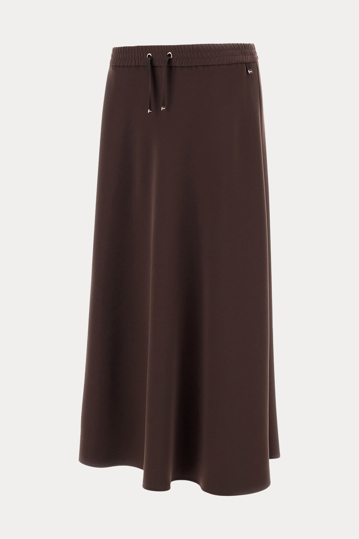 Herno Regular Fit Mat Saten Beli Lastikli Maxi Etek