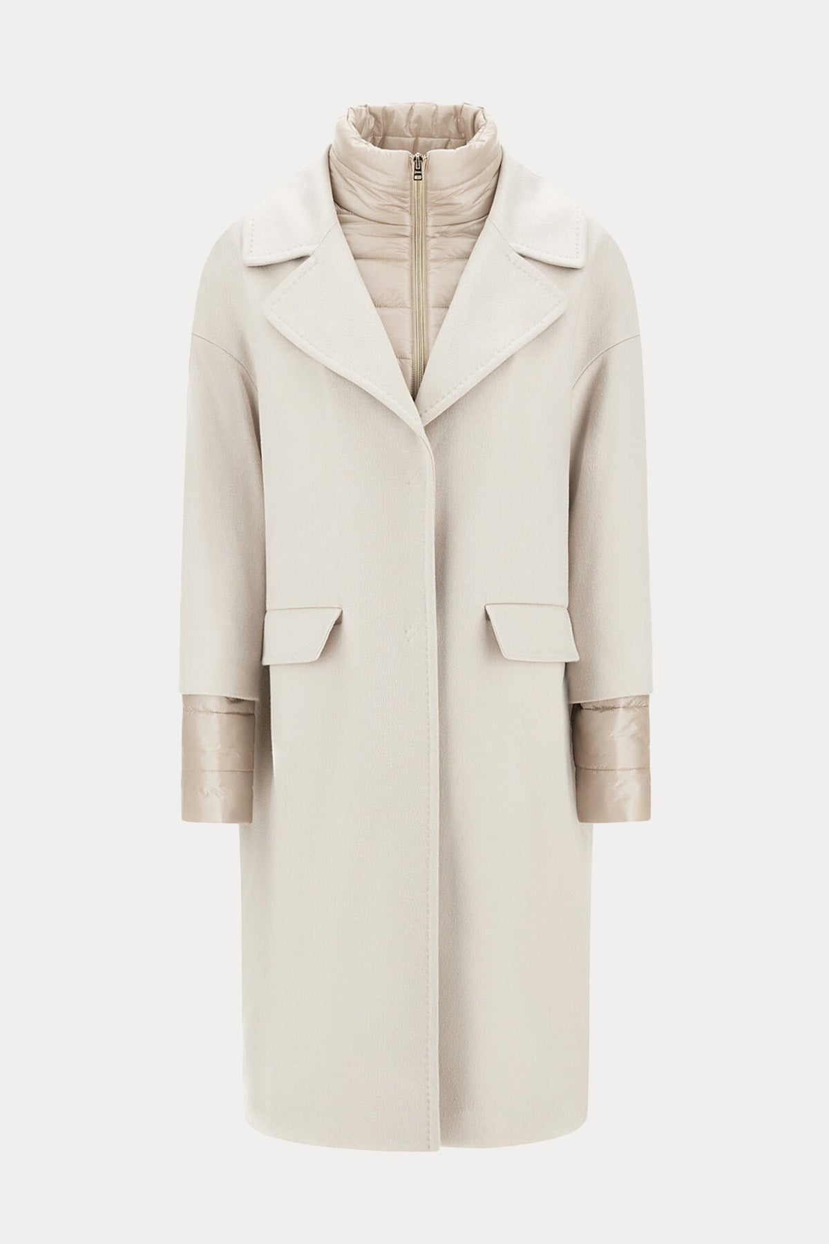 Herno Puffer İç Parçalı Yün Kaban