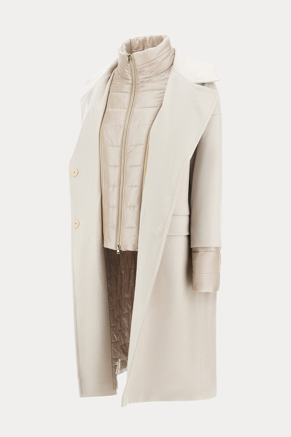 Herno Puffer İç Parçalı Yün Kaban