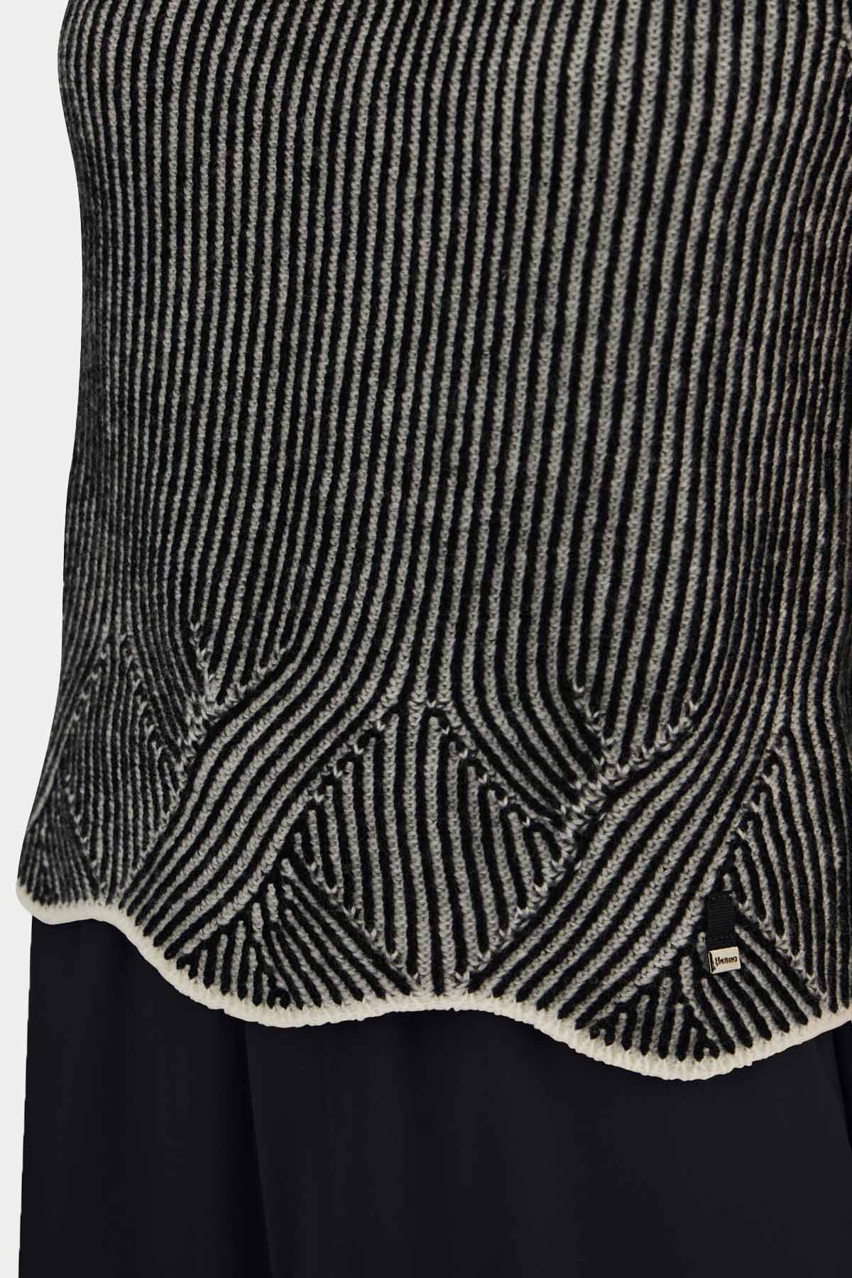Herno Regular Fit Dik Yaka Örgü Yün Triko