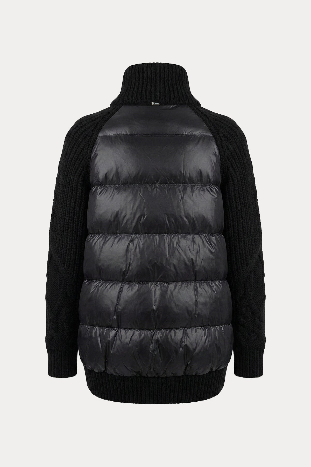 Herno Relaxed Fit Örgü Yün Puffer Ceket