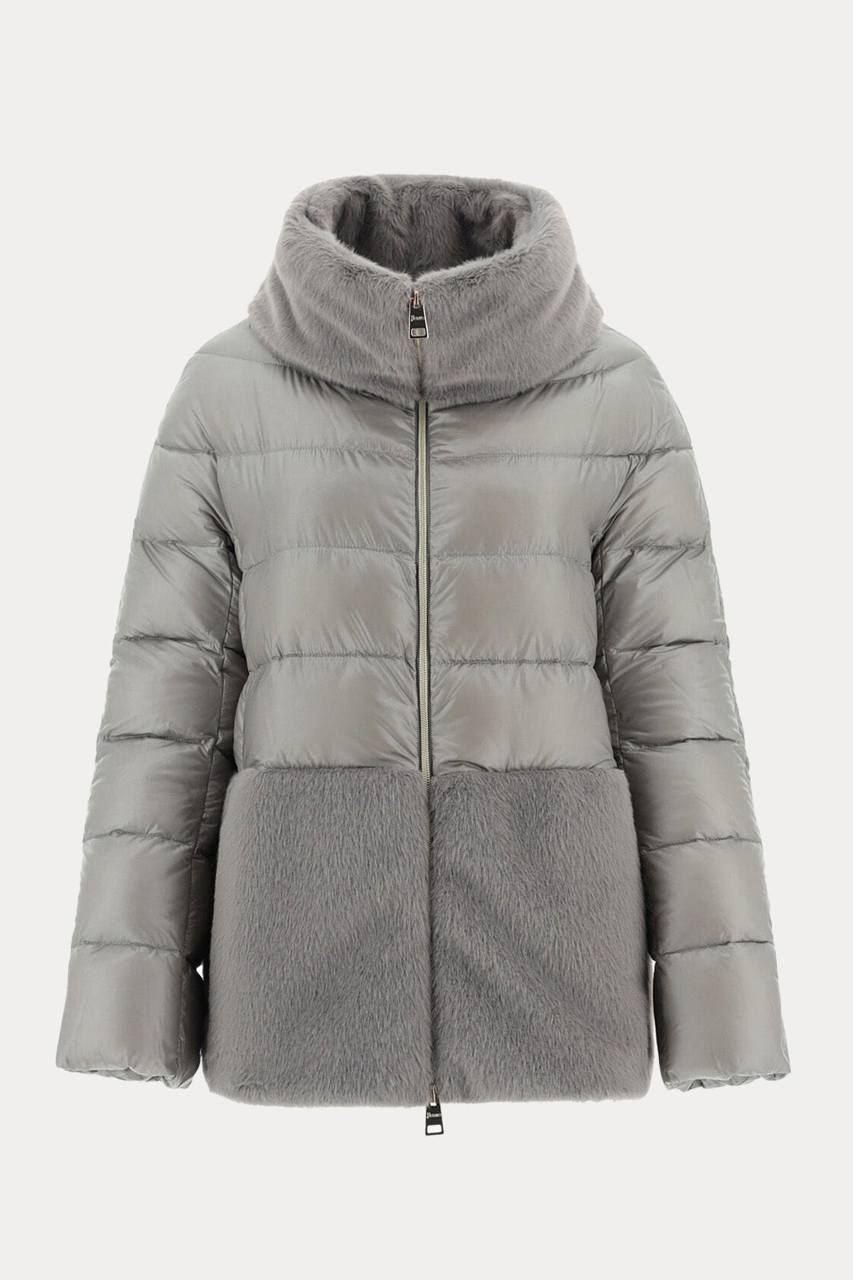 Herno Kürk Detaylı Dik Yaka Puffer Mont