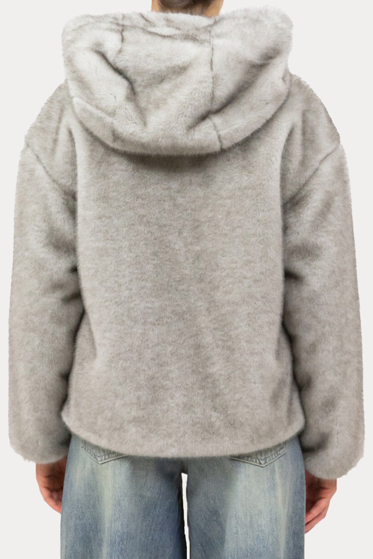 Herno Regular Fit Kapüşonlu Peluş Ceket