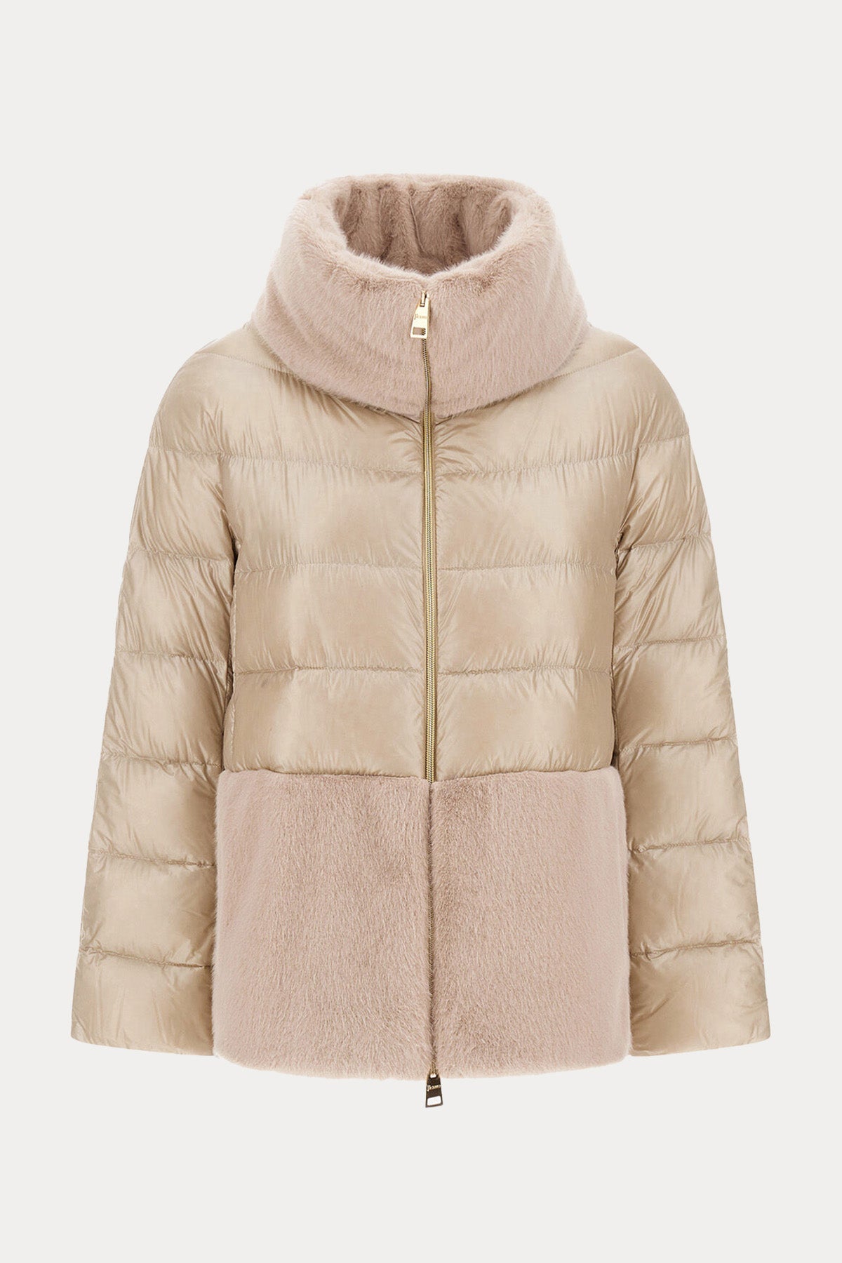 Herno Kürk Detaylı Dik Yaka Puffer Mont