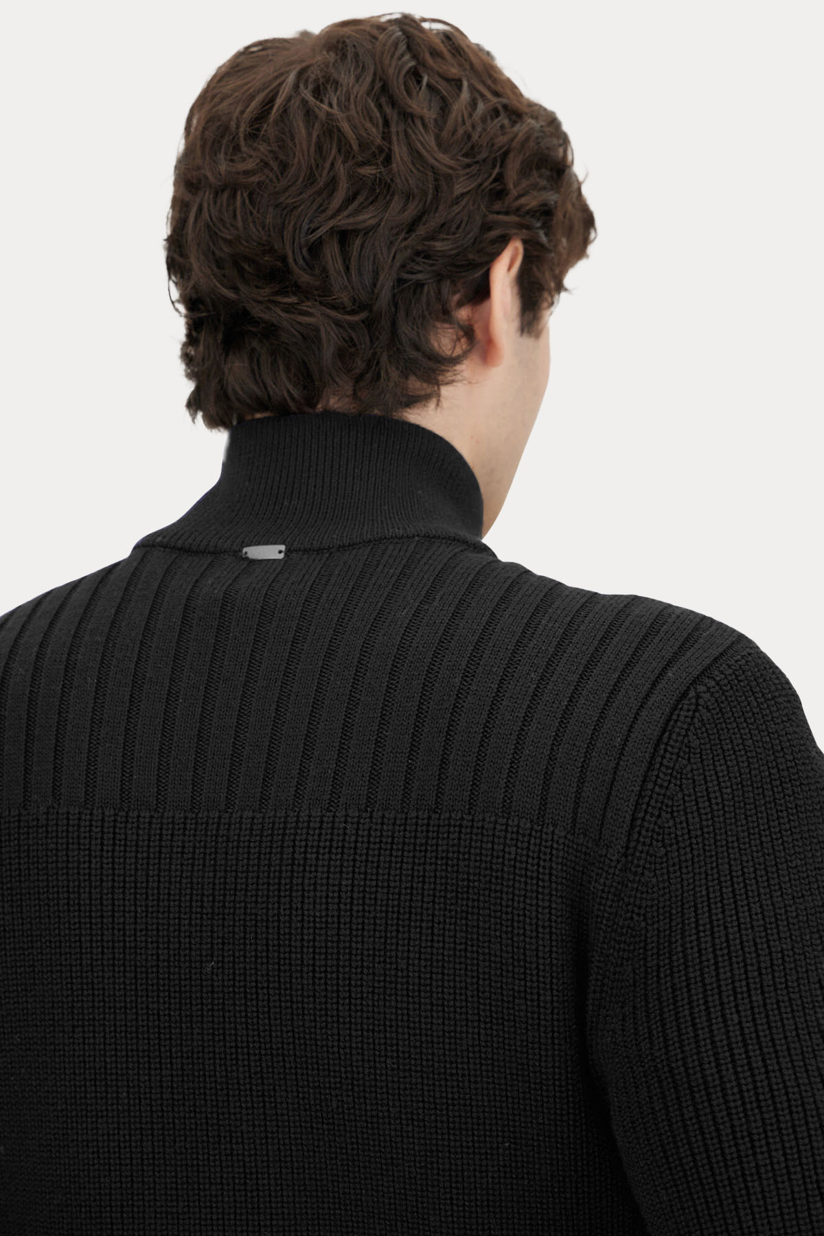 Herno Regular Fit Dik Yaka Puffer Yün Ceket