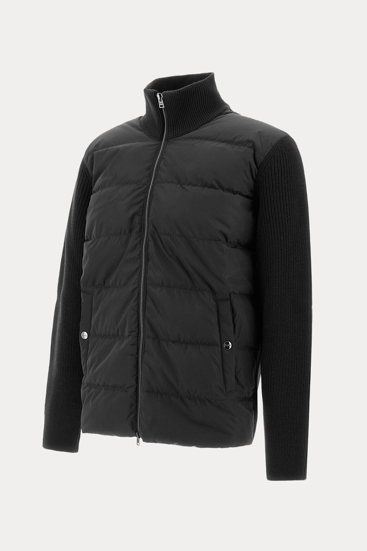 Herno Regular Fit Dik Yaka Puffer Yün Ceket
