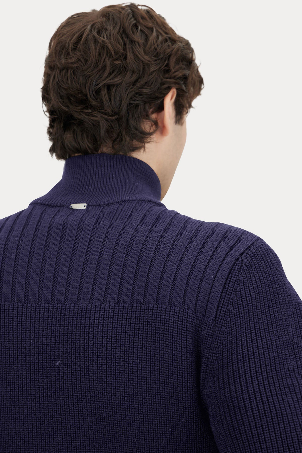 Herno Regular Fit Dik Yaka Puffer Yün Ceket