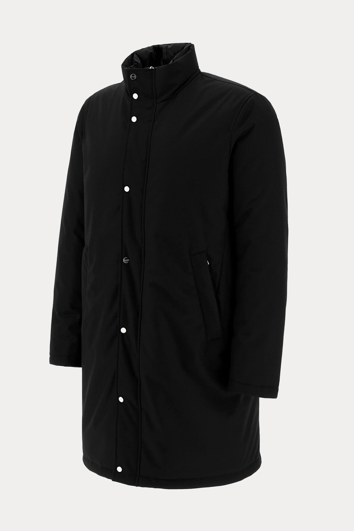 Herno Dik Yaka Demonte İç Parçalı Puffer Kaban