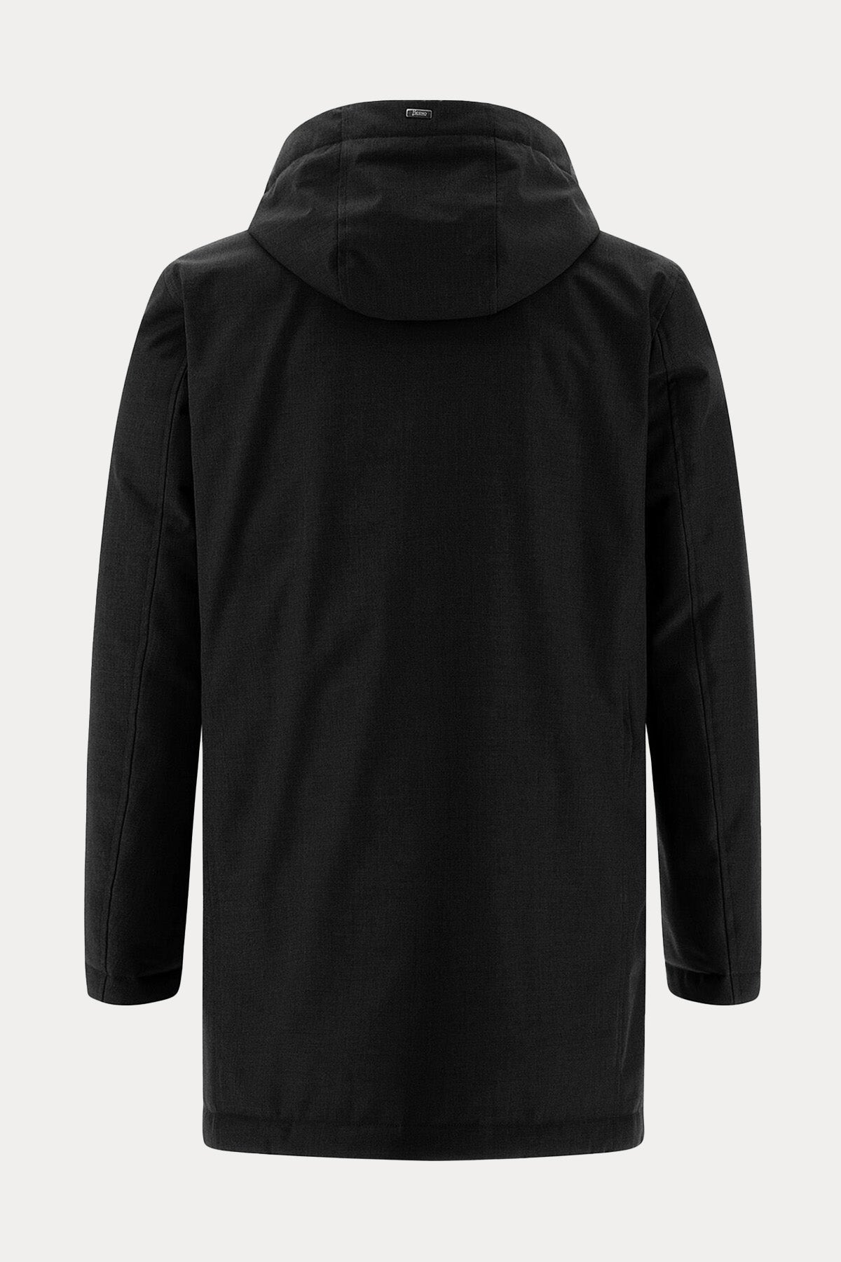 Herno Dik Yaka Kapüşonlu Puffer Kaban