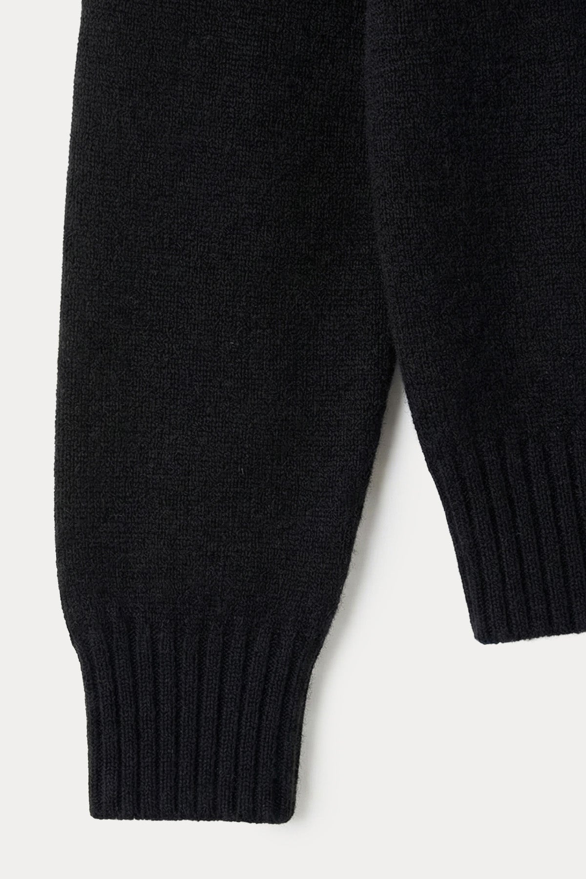 Fradi Yarım Fermuarlı Dik Yaka Örgü Yün Triko