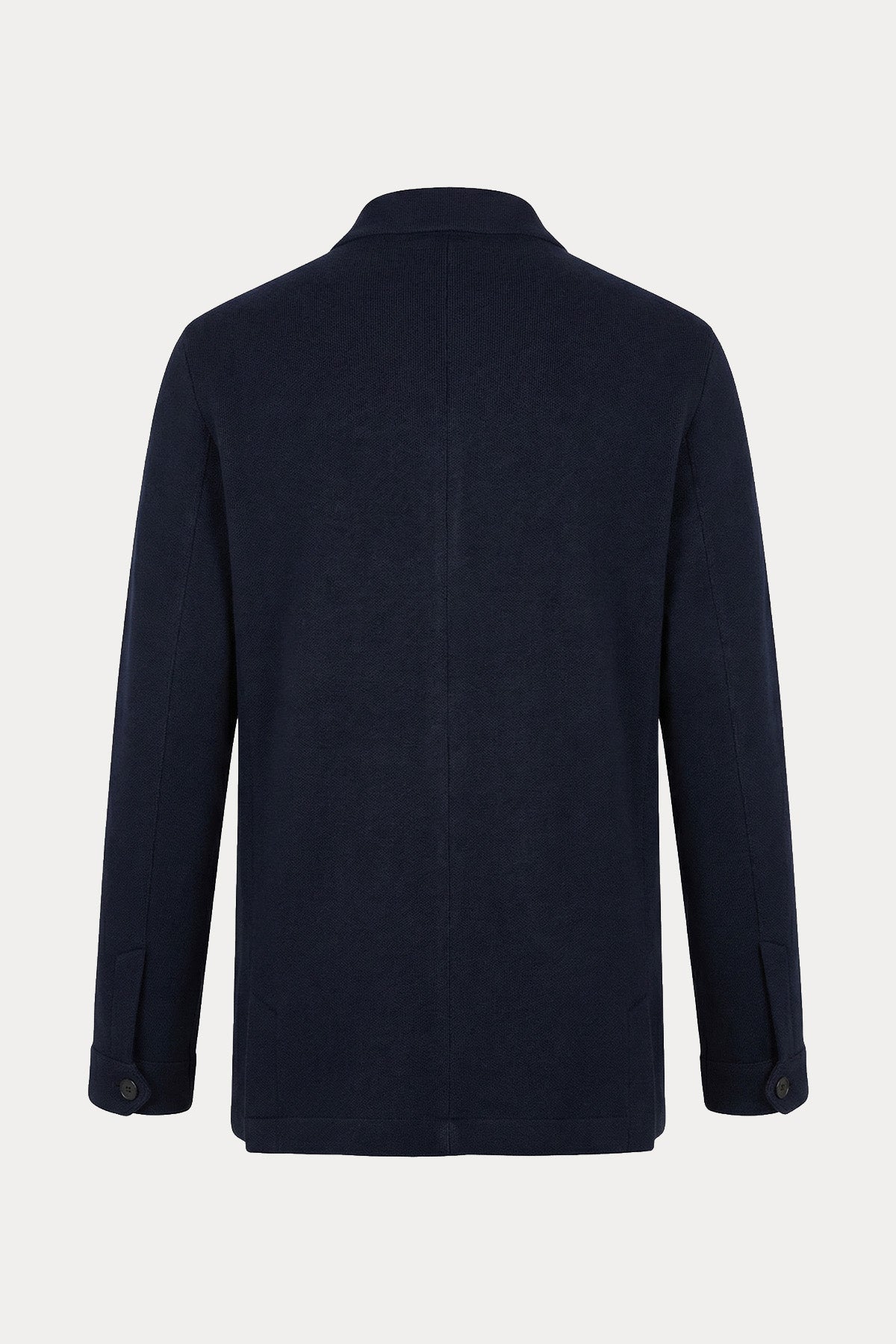 Fradi Dik Yaka İnce Örgü Yün Triko Ceket