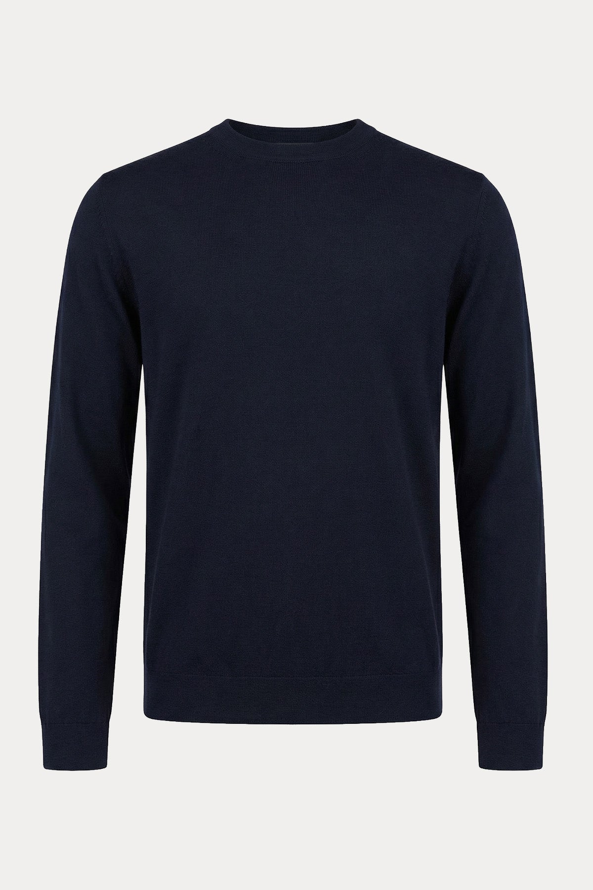 Fradi Slim Fit Yuvarlak Yaka İnce Örgü Yün Triko