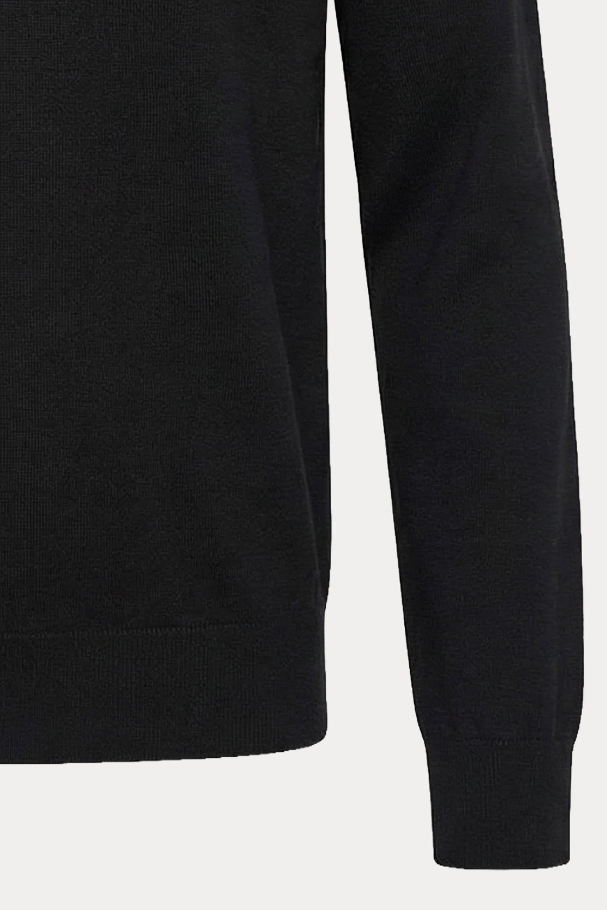 Fradi Slim Fit Fermuarlı Dik Yaka İnce Örgü Yün Triko