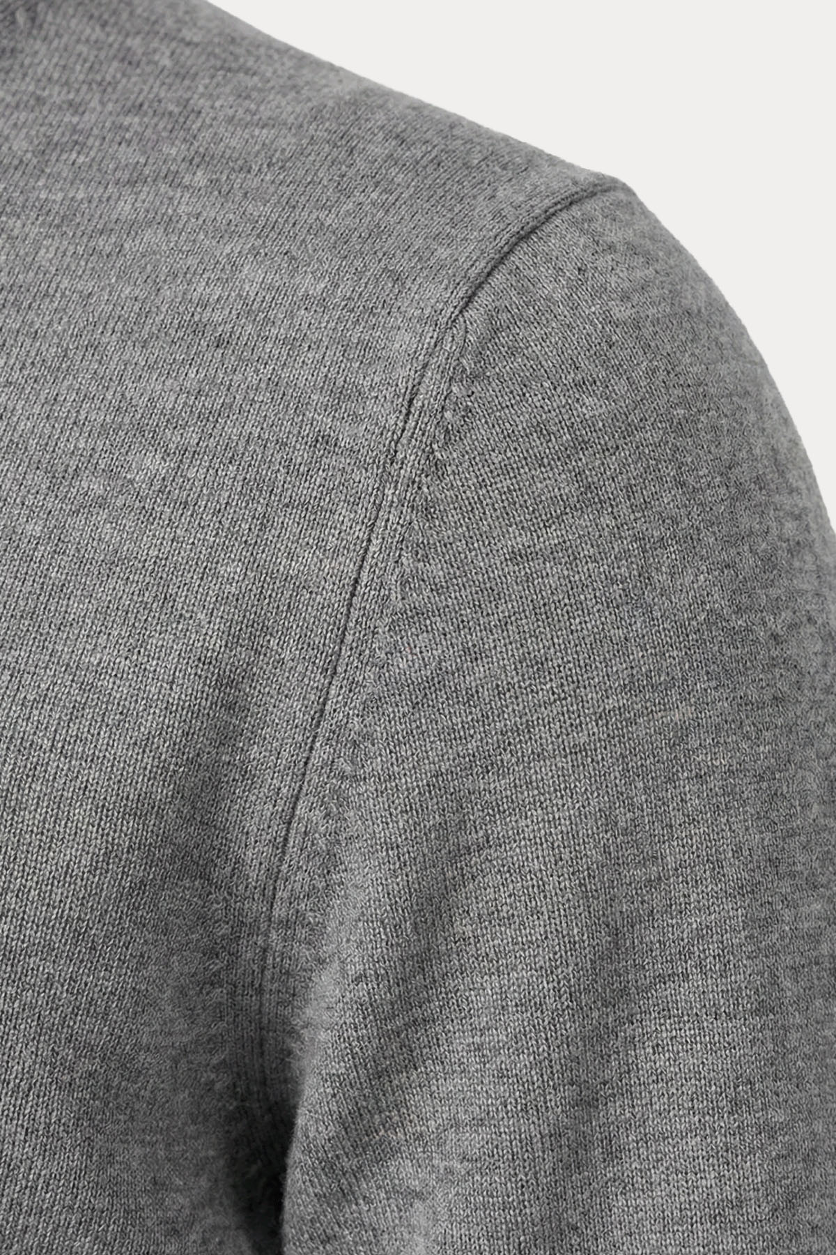 Fradi Slim Fit Fermuarlı Dik Yaka İnce Örgü Yün Triko-Triko-Libas