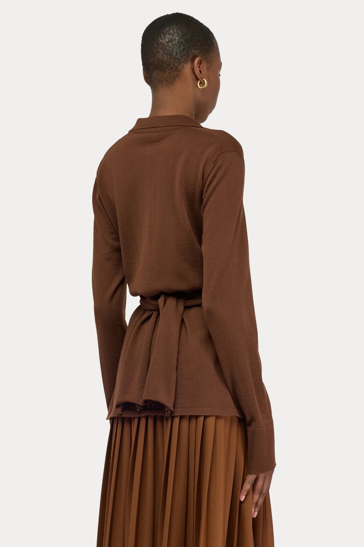 Semicouture Belden Bağlamalı Yün Triko Gömlek