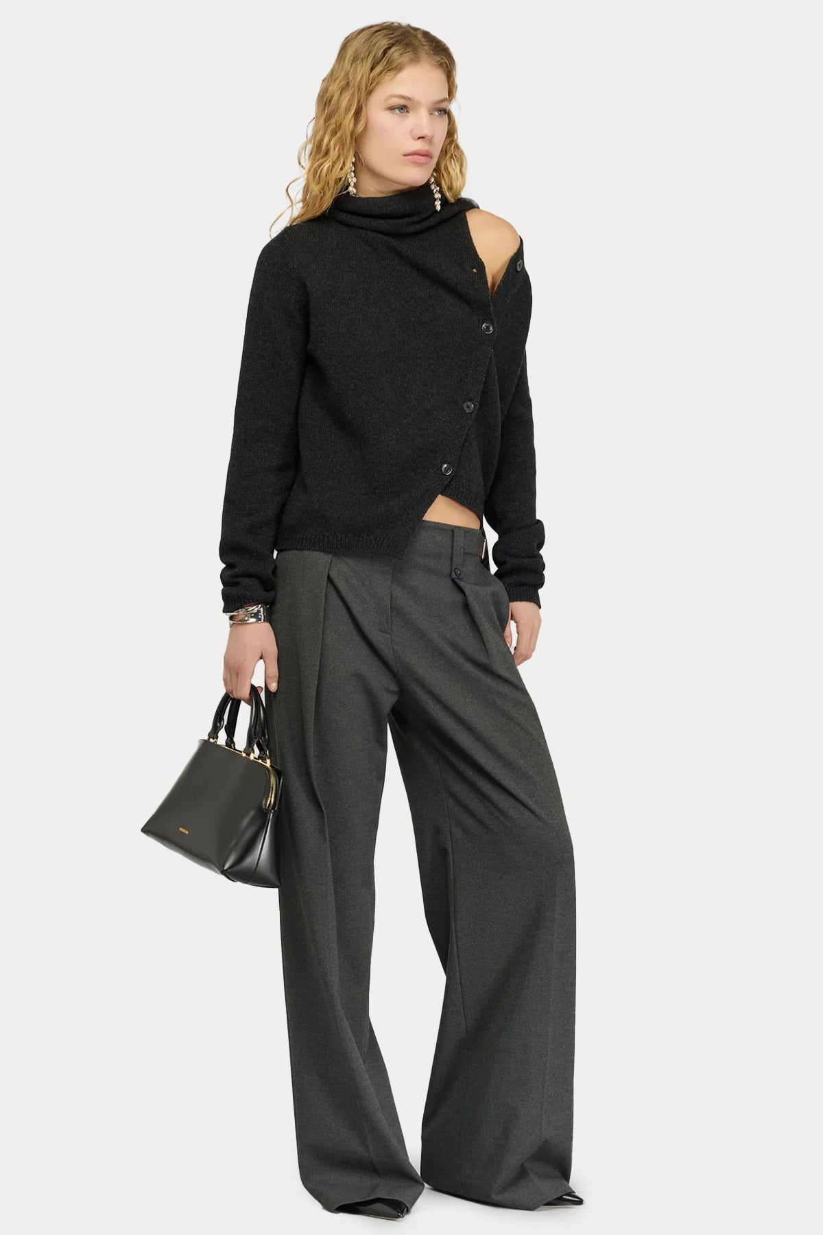 Semicouture Regular Fit Örgü Yün Triko Ceket-Ceket-Libas