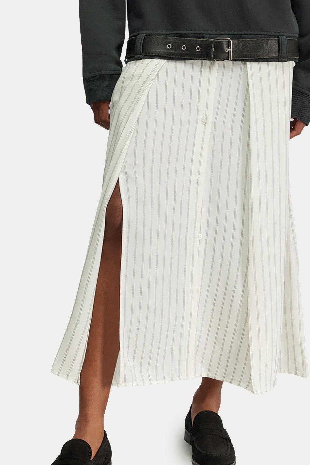 Semicouture Relaxed Fit Maxi Sweatshirt Elbise
