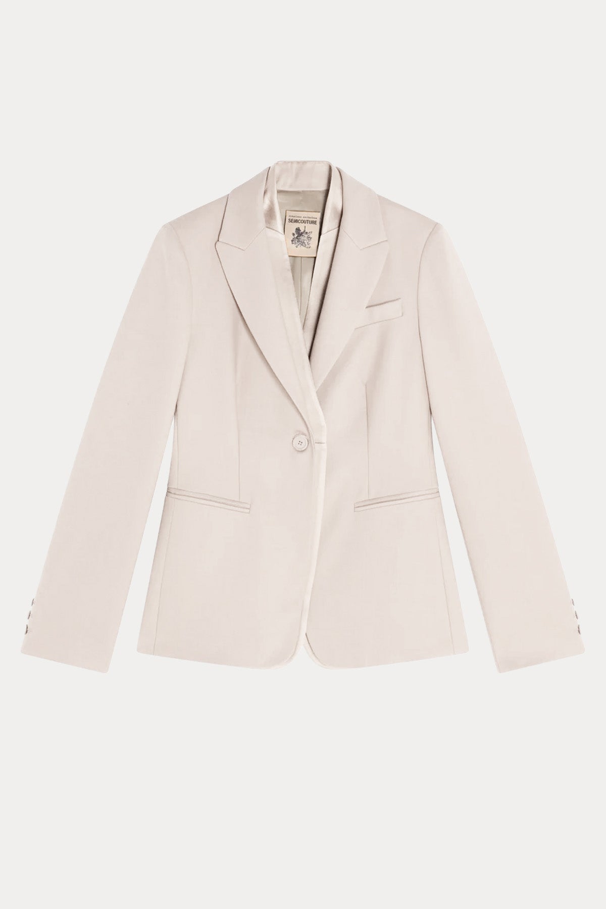 Semicouture Slim Fit Yün Blazer Ceket