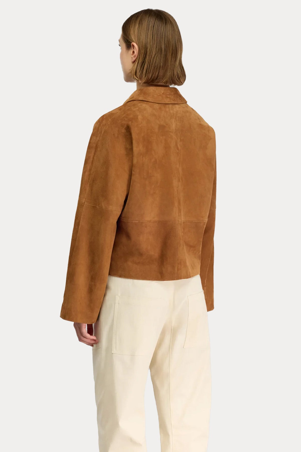 Semicouture Comfort Fit Süet Ceket-Ceket-Libas