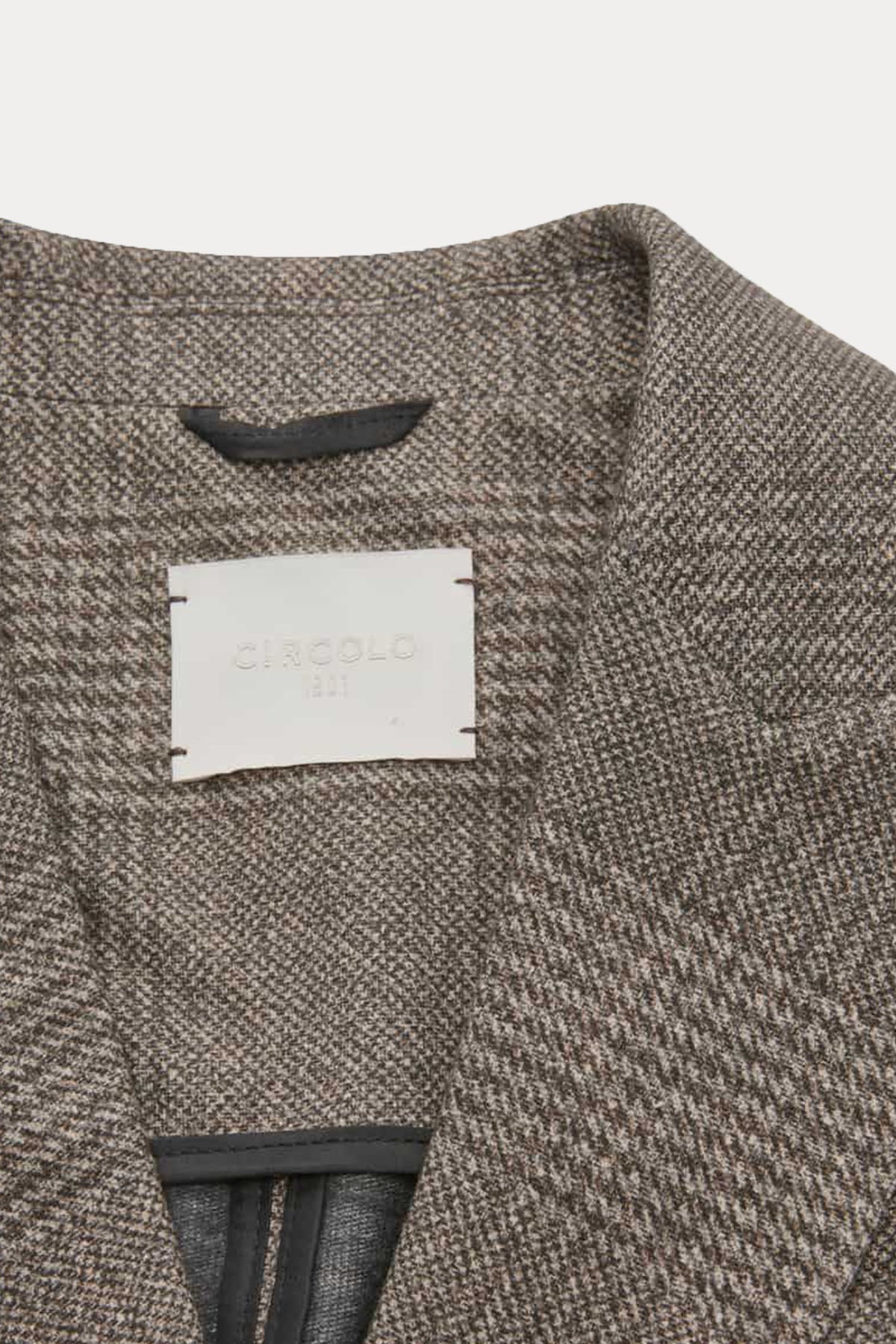 Circolo 1901 Regular Fit Ekose Desenli Kruvaze Blazer Ceket-Ceket-Libas