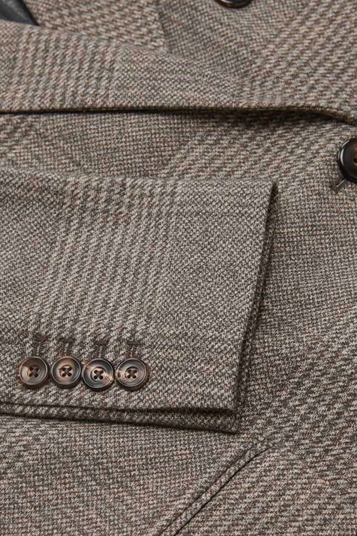 Circolo 1901 Regular Fit Ekose Desenli Kruvaze Blazer Ceket-Ceket-Libas