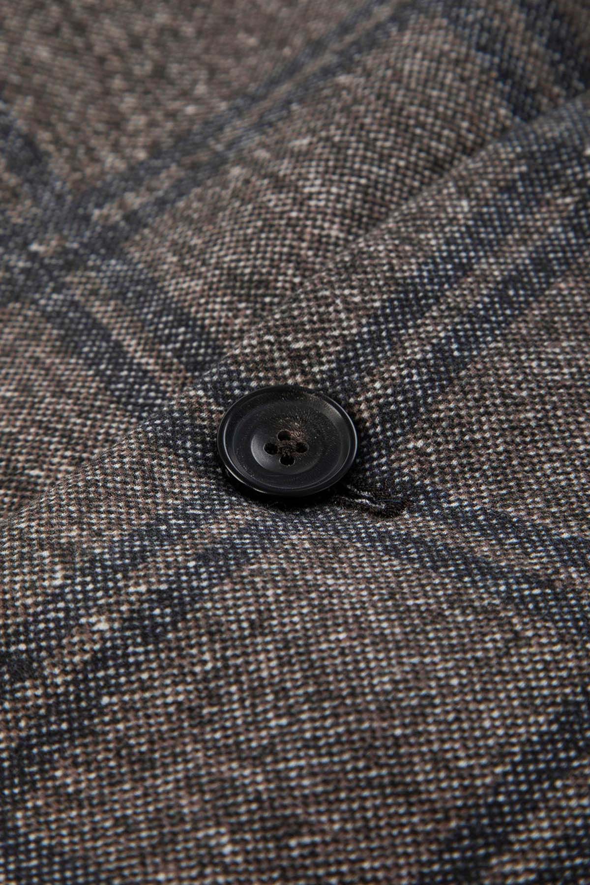 Circolo 1901 Slim Fit Ekose Desenli Blazer Ceket-Ceket-Libas