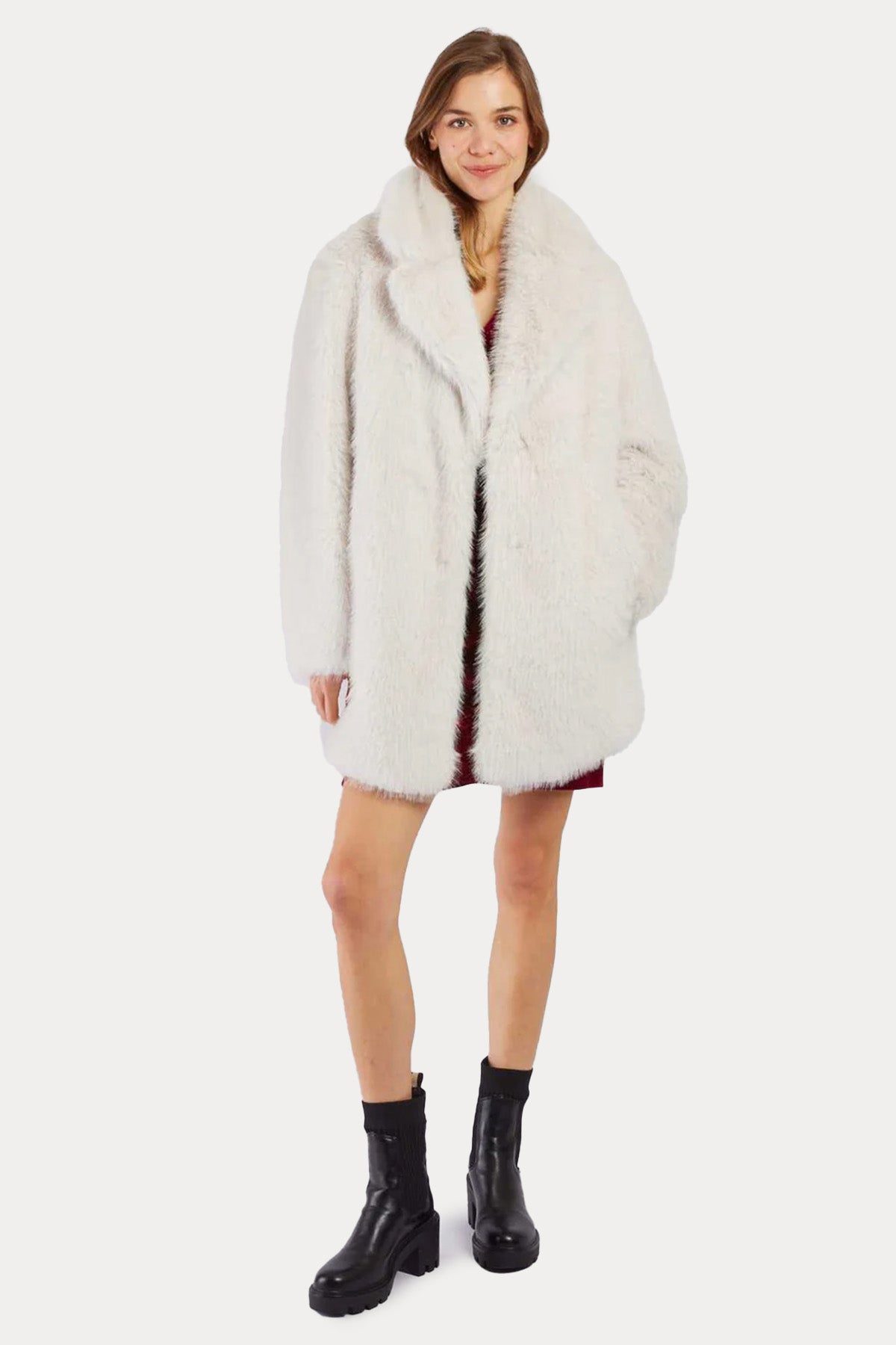 Rene Derhy Relaxed Fit Peluş Kaban