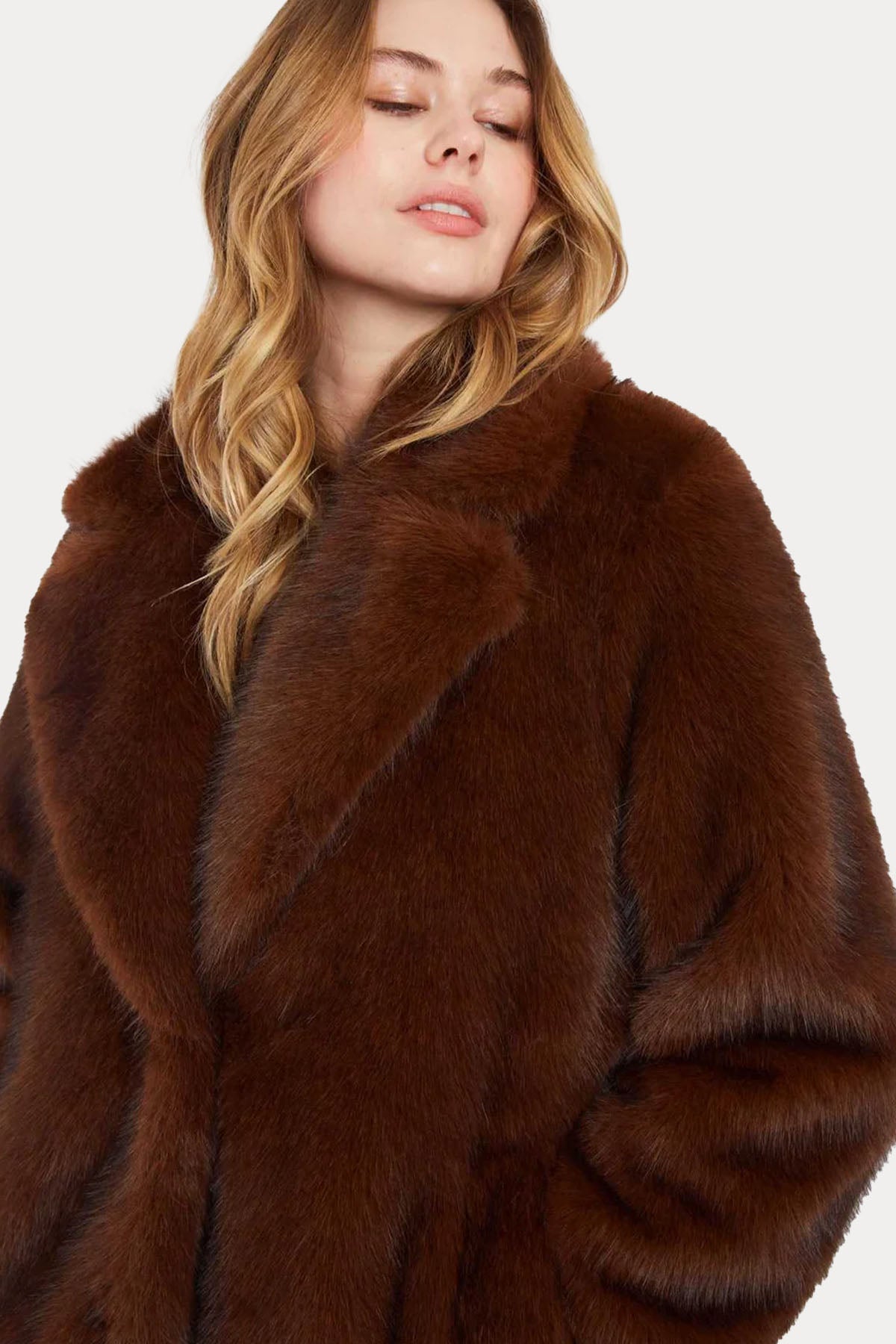 Rene Derhy Relaxed Fit Peluş Kaban