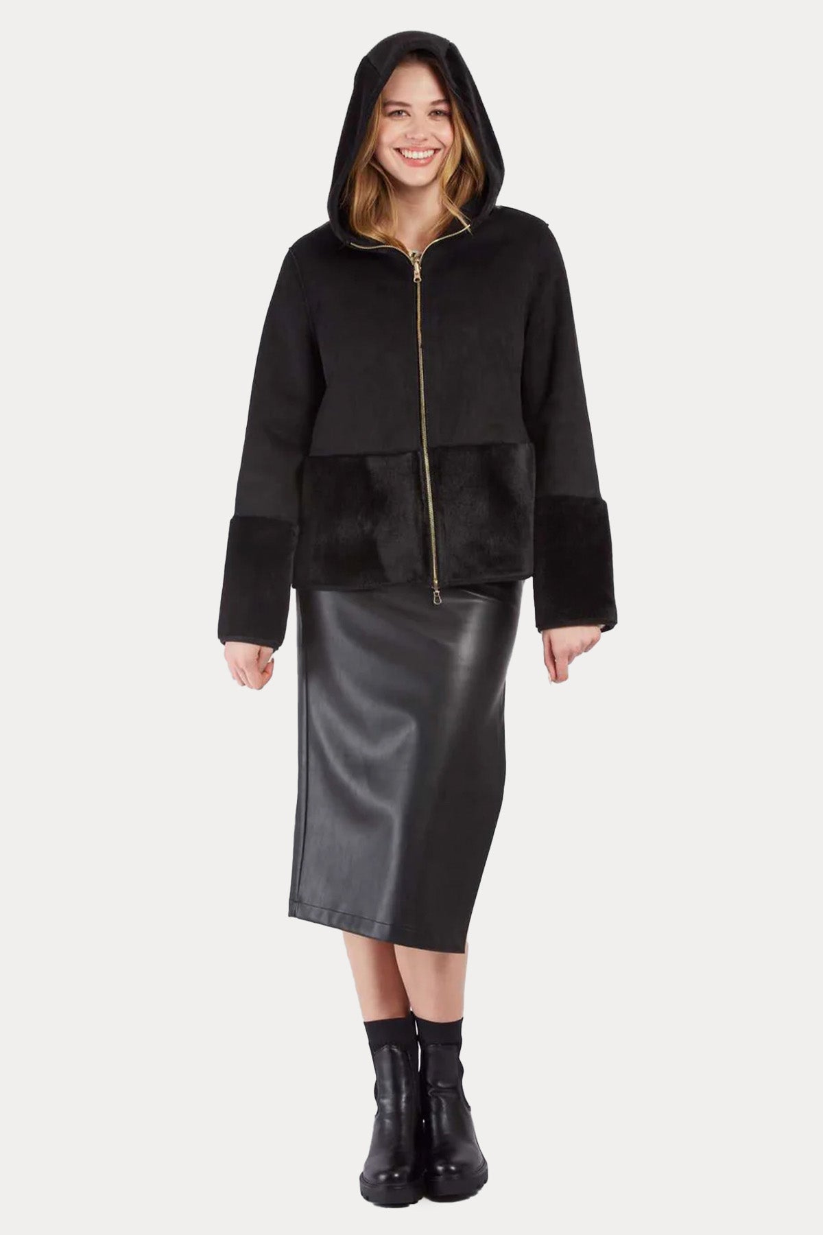 Rene Derhy Regular Fit Çift Taraflı Kapüşonlu Ceket