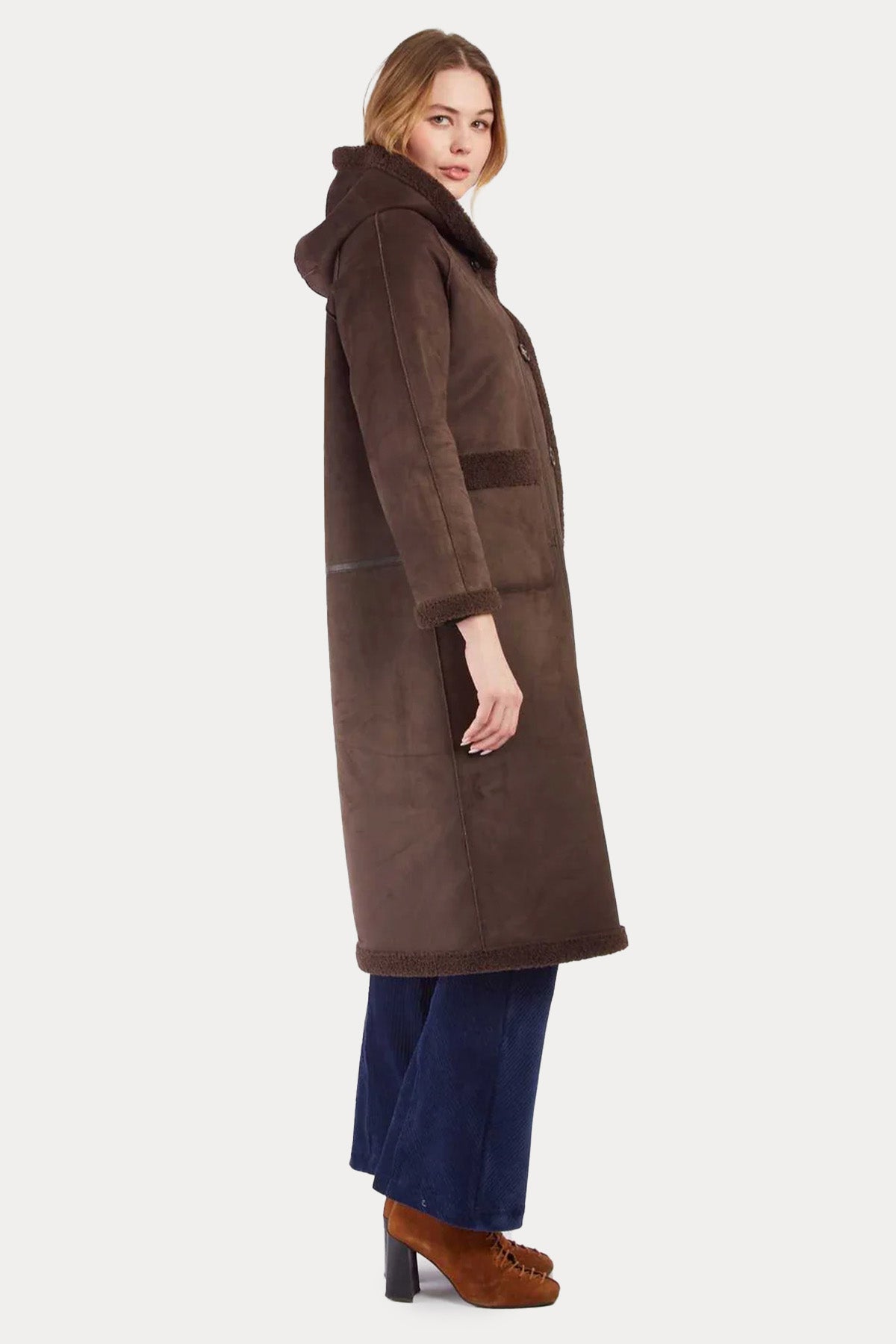 Rene Derhy Çift Taraflı Kapüşonlu Kaban