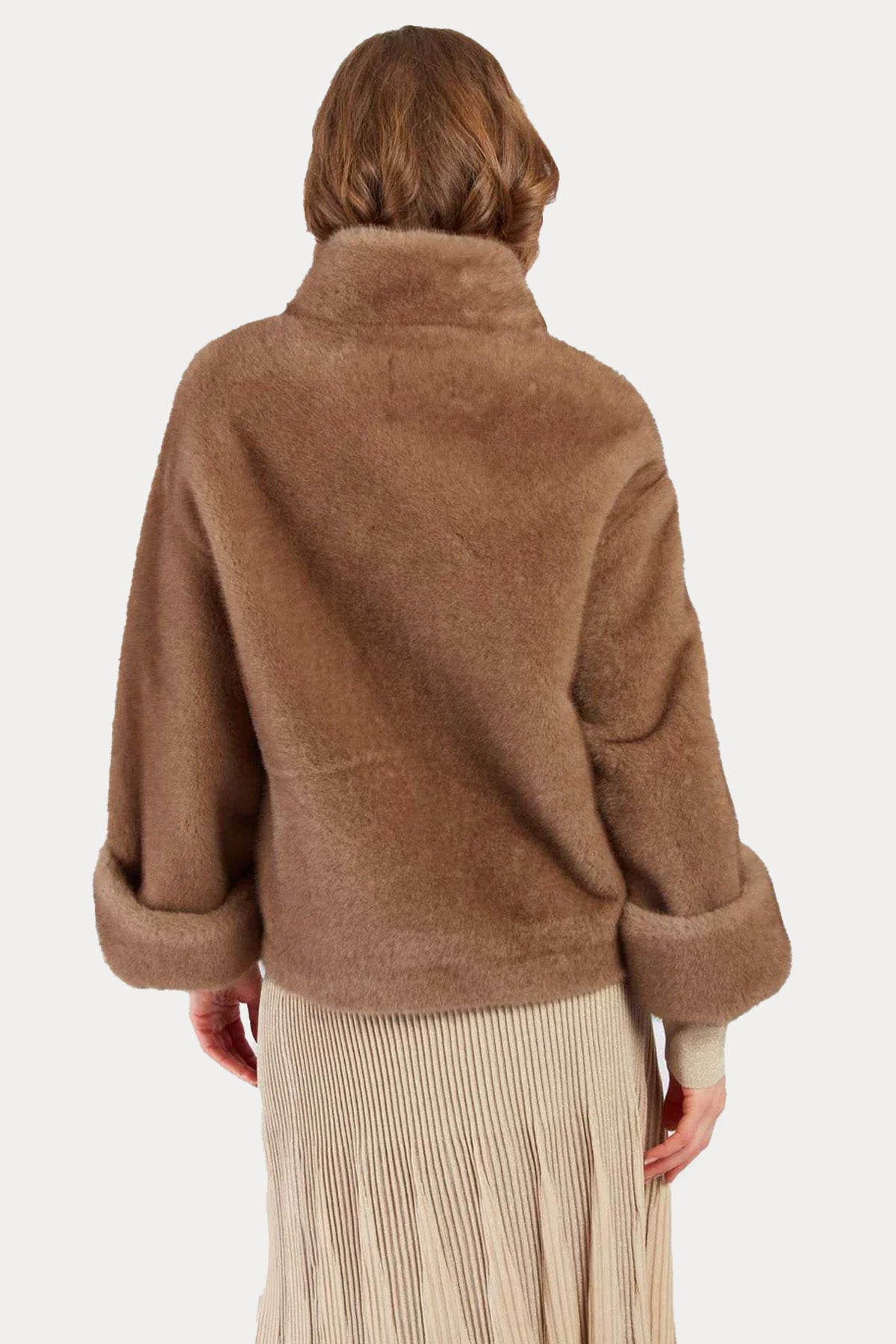 Rene Derhy Comfort Fit Dik Yaka Peluş Ceket