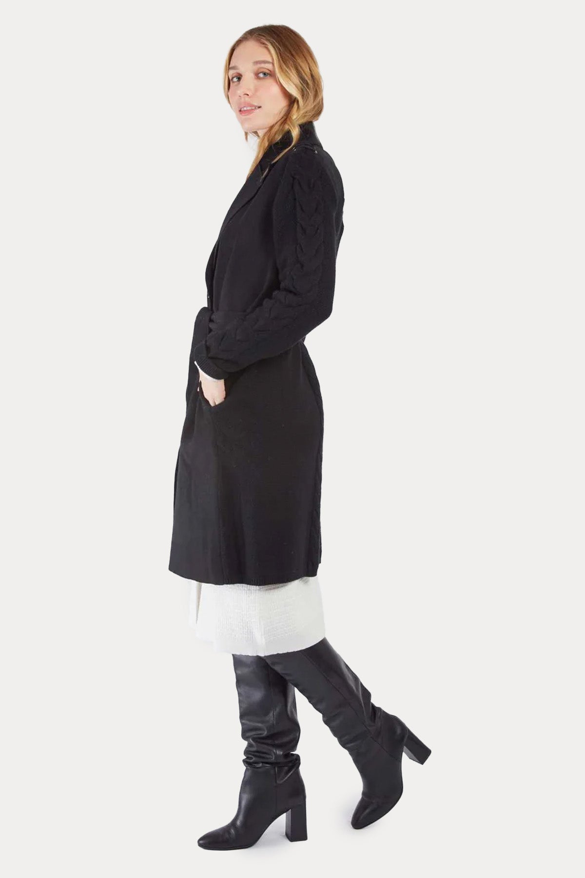 Rene Derhy Regular Fit Kemerli İnce Kaban