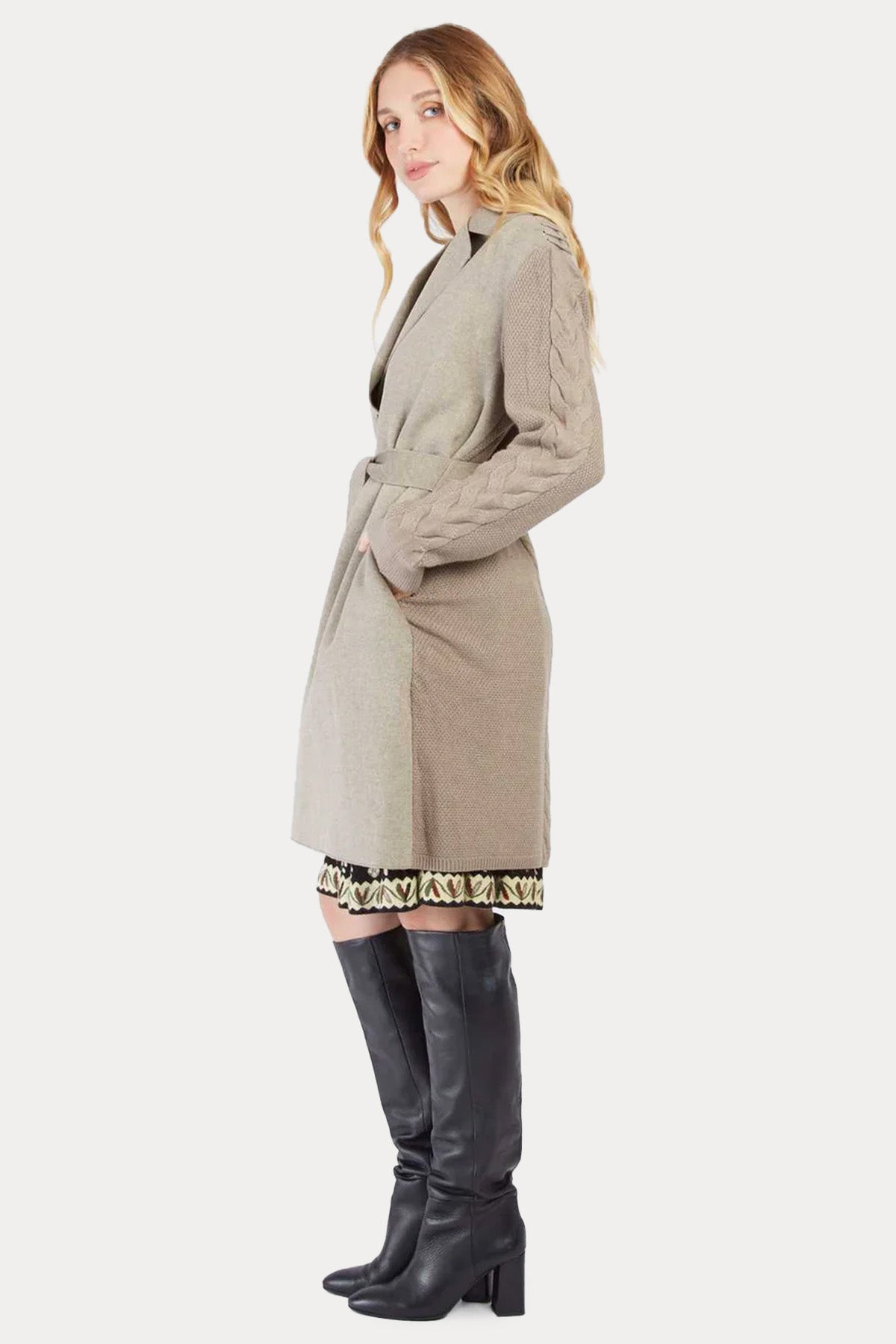 Rene Derhy Regular Fit Kemerli İnce Kaban