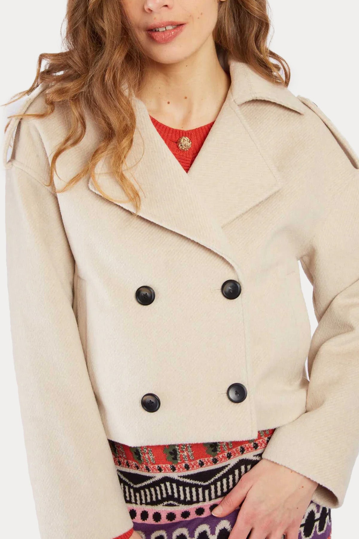 Rene Derhy Comfort Fit Kruvaze Ceket