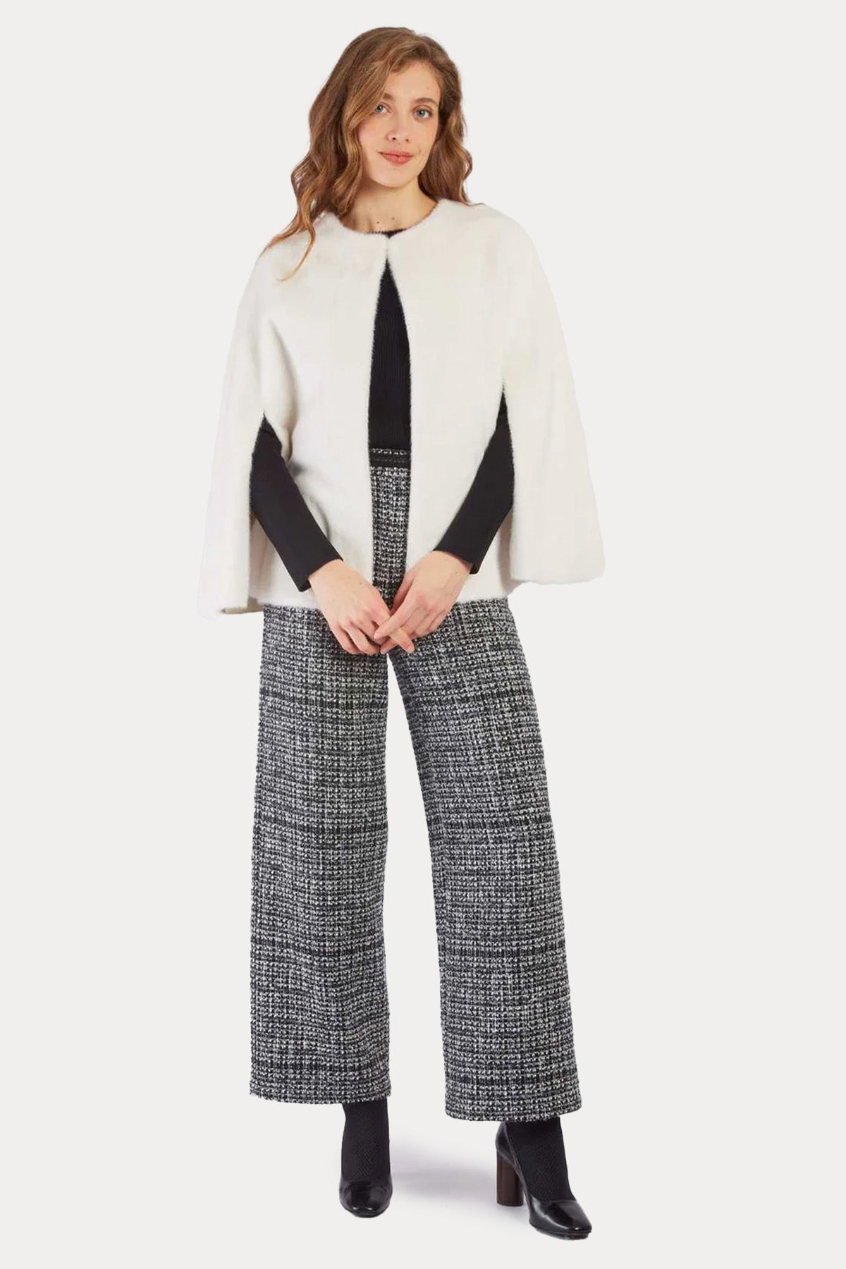 Rene Derhy Peluş Pelerin Ceket