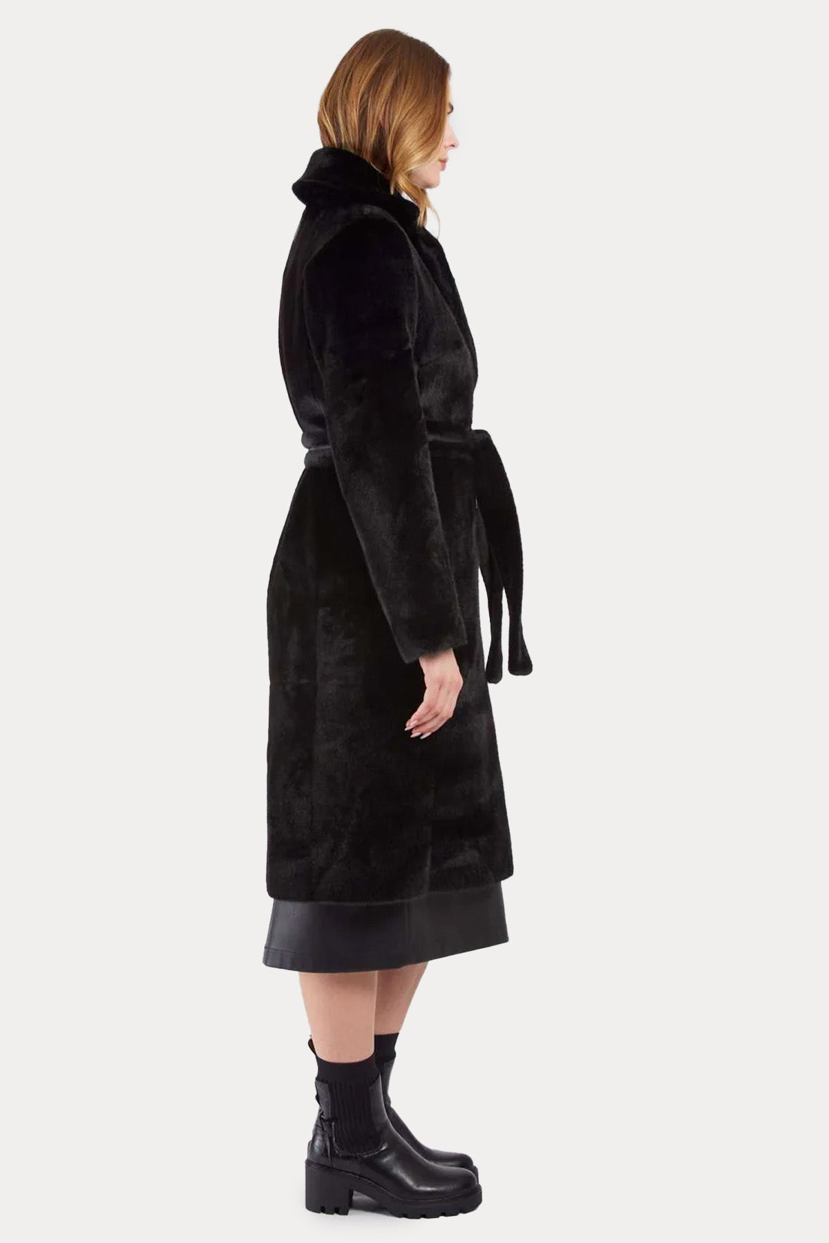 Rene Derhy Çift Taraflı Kruvaze Kemerli Kaban