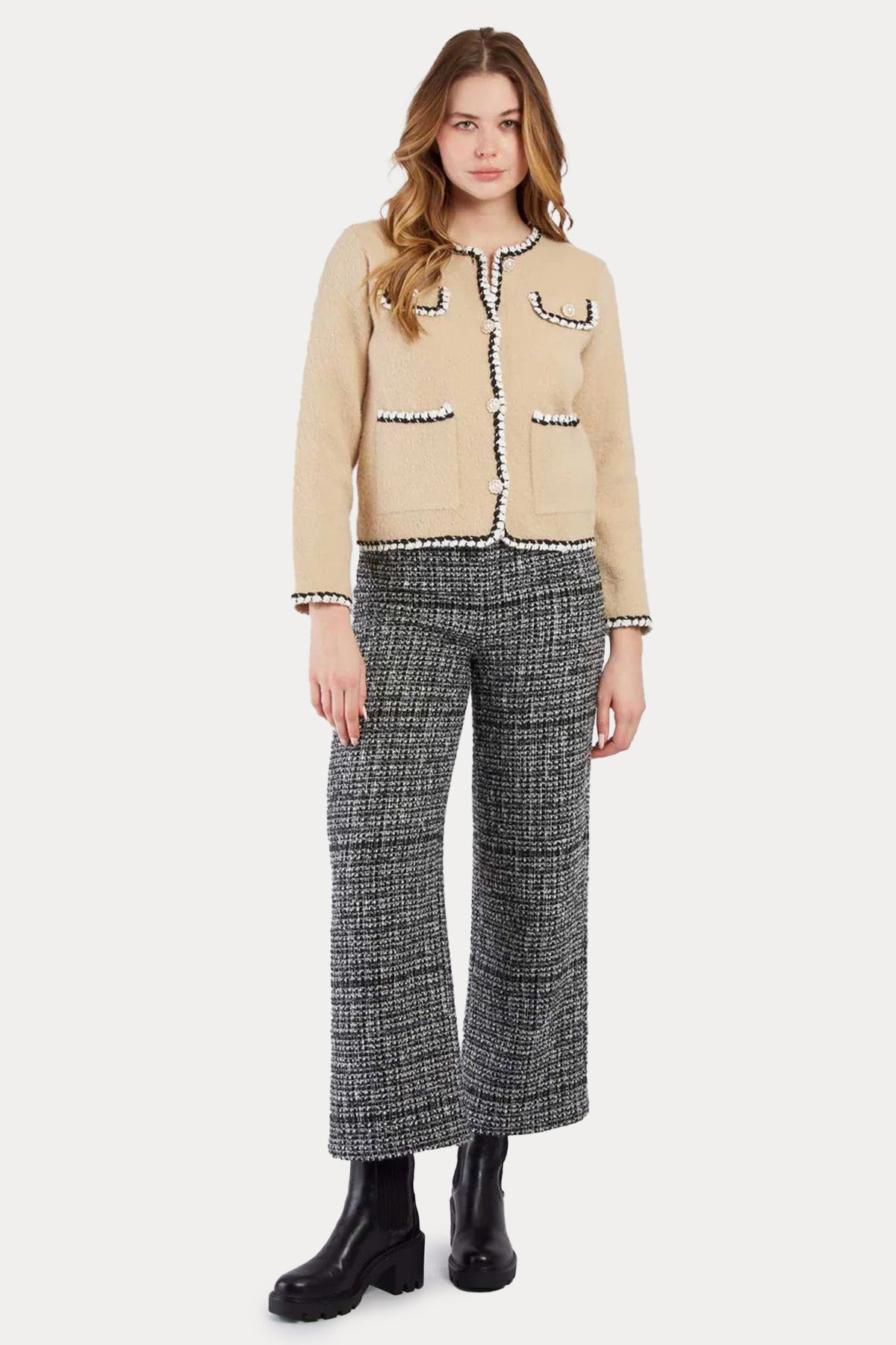 Rene Derhy Regular Fit Cep Detaylı Örgü Ceket