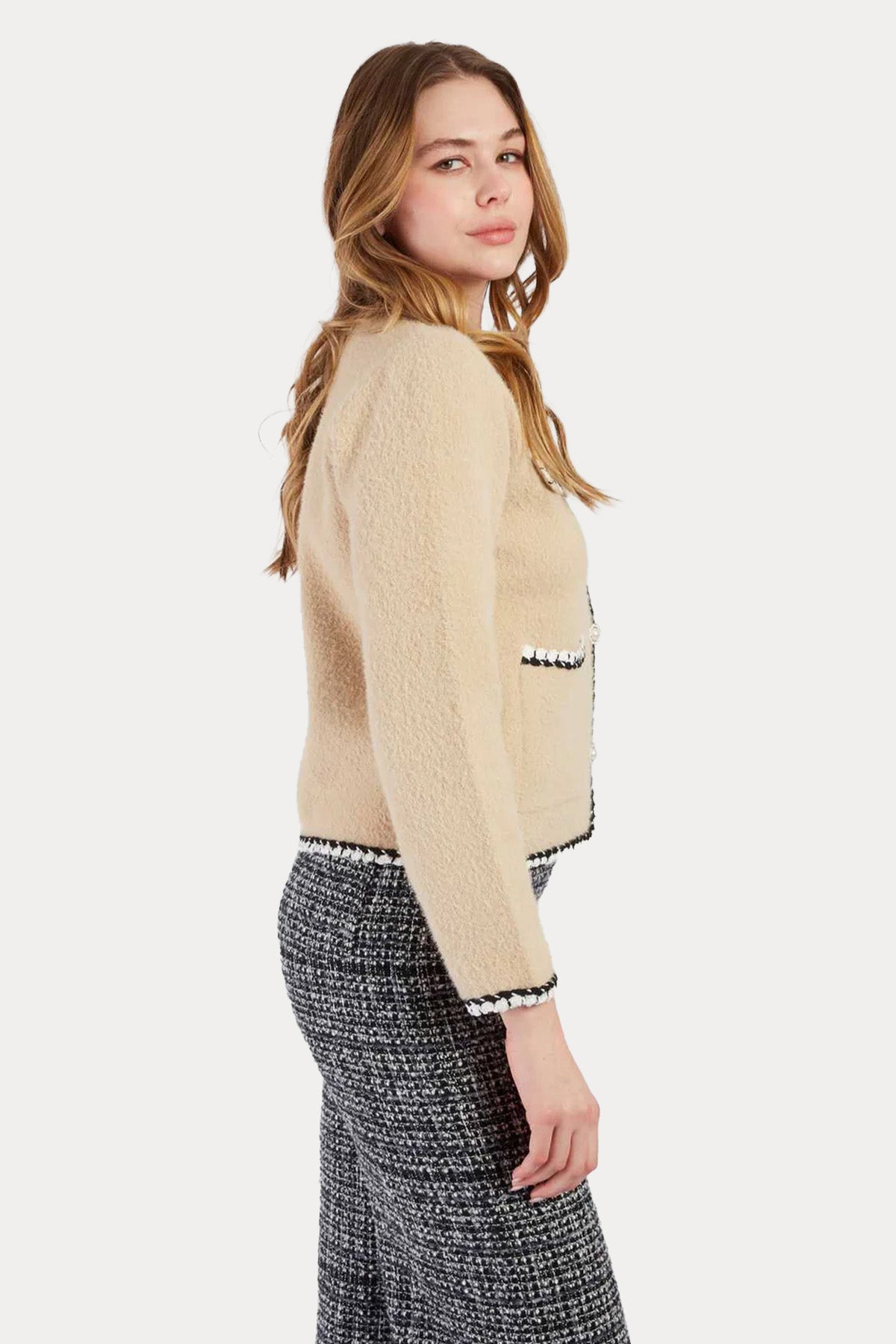 Rene Derhy Regular Fit Cep Detaylı Örgü Ceket