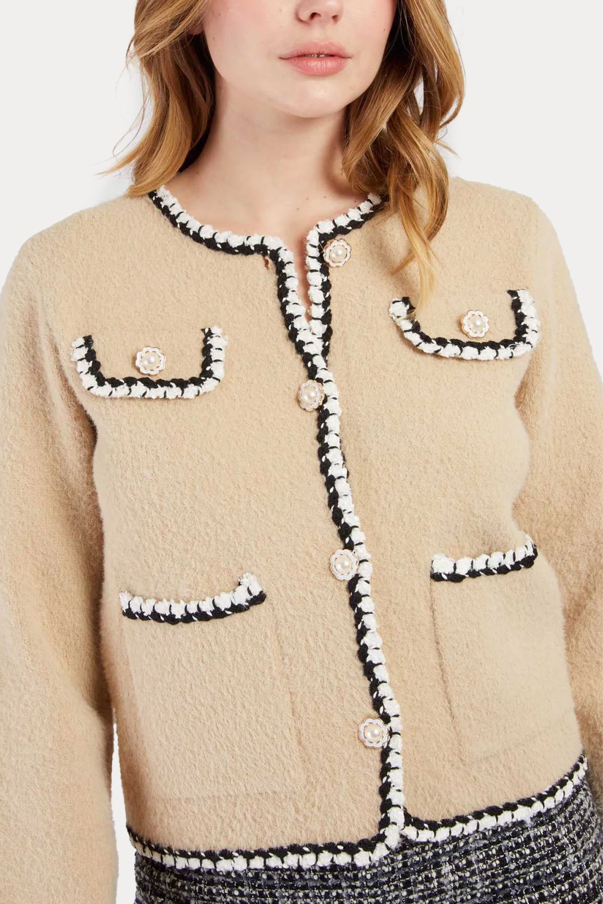 Rene Derhy Regular Fit Cep Detaylı Örgü Ceket