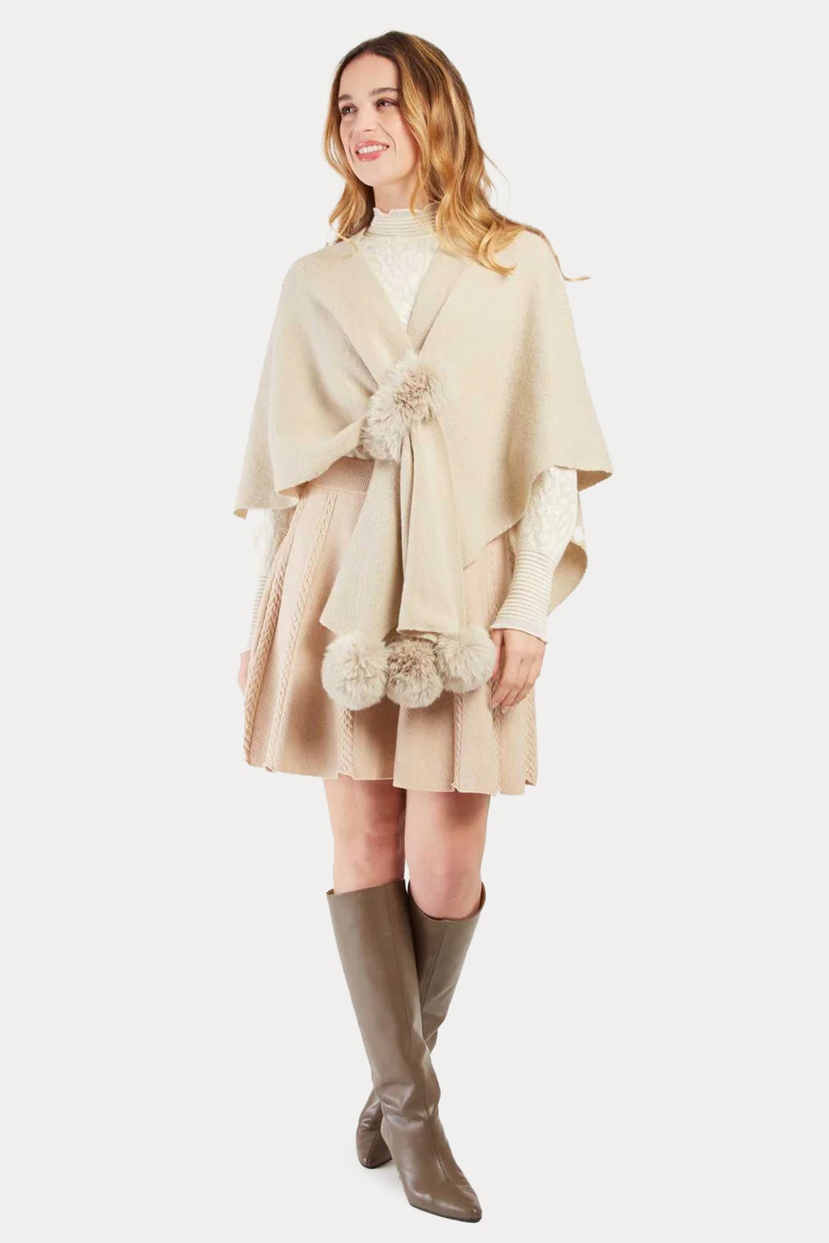 Rene Derhy Örgü Panço Ceket