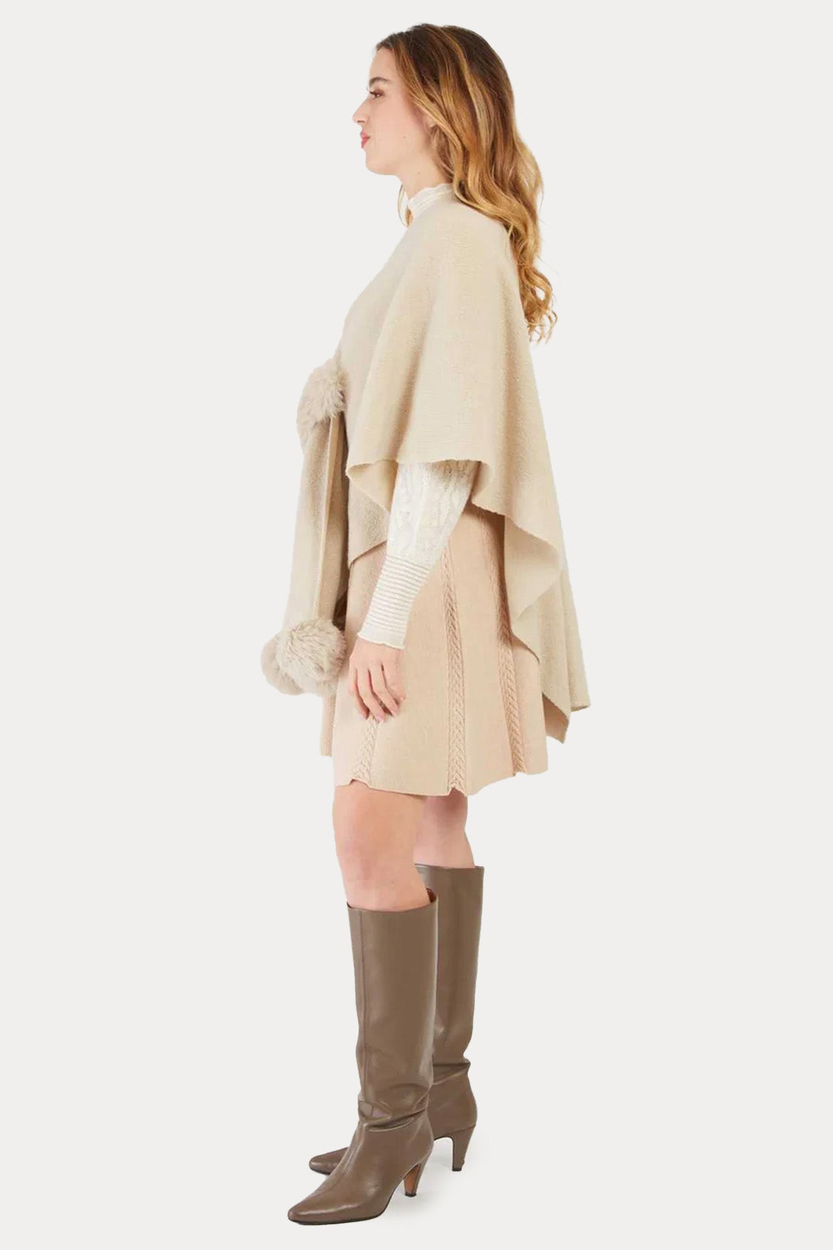 Rene Derhy Örgü Panço Ceket