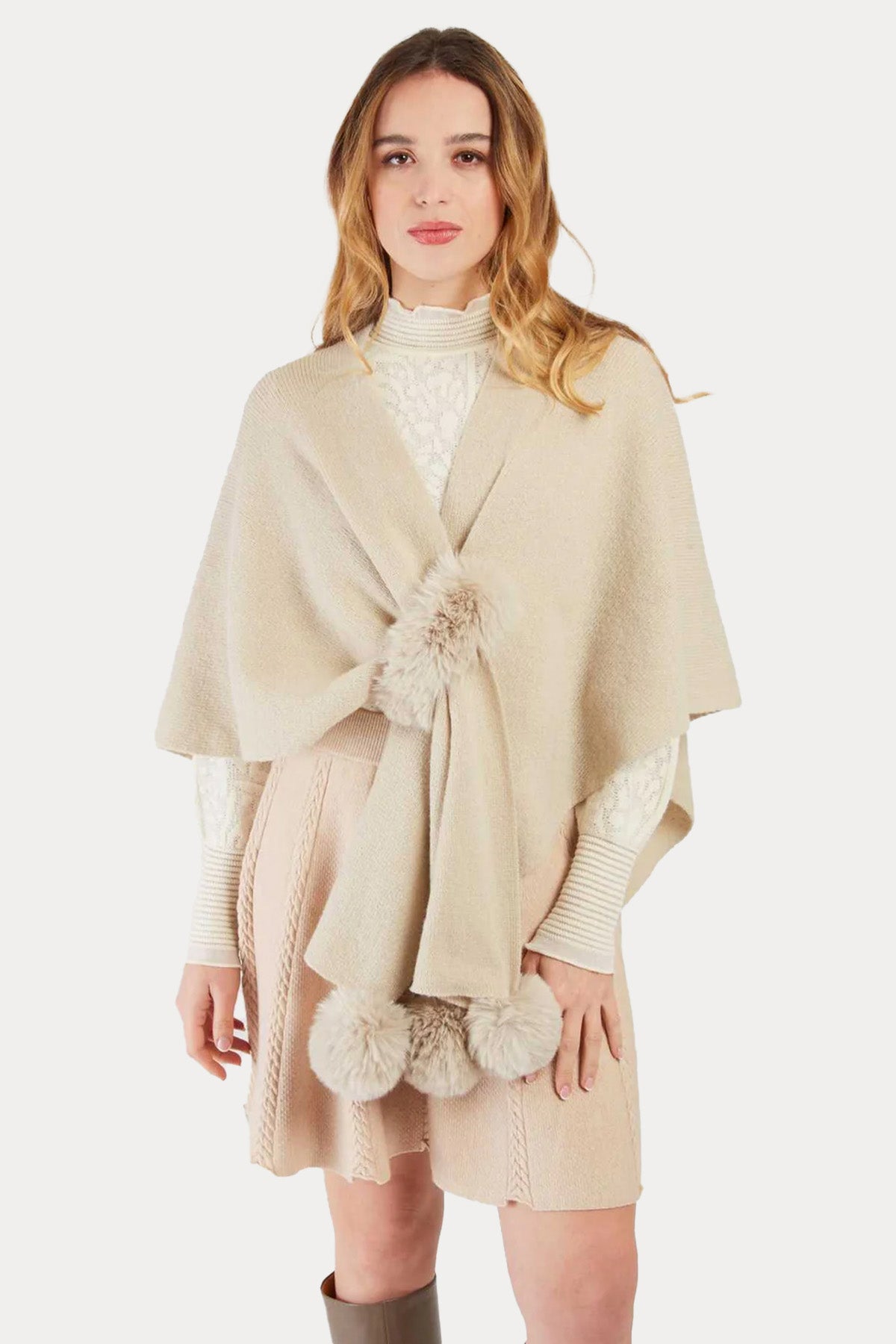 Rene Derhy Örgü Panço Ceket