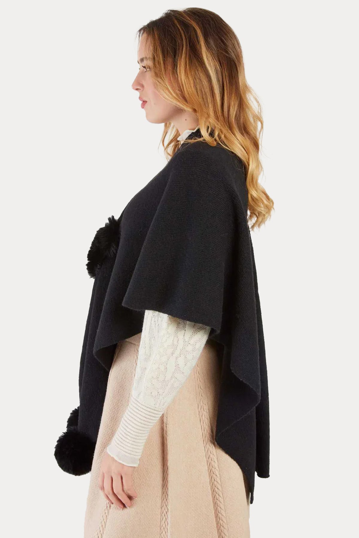 Rene Derhy Örgü Panço Ceket