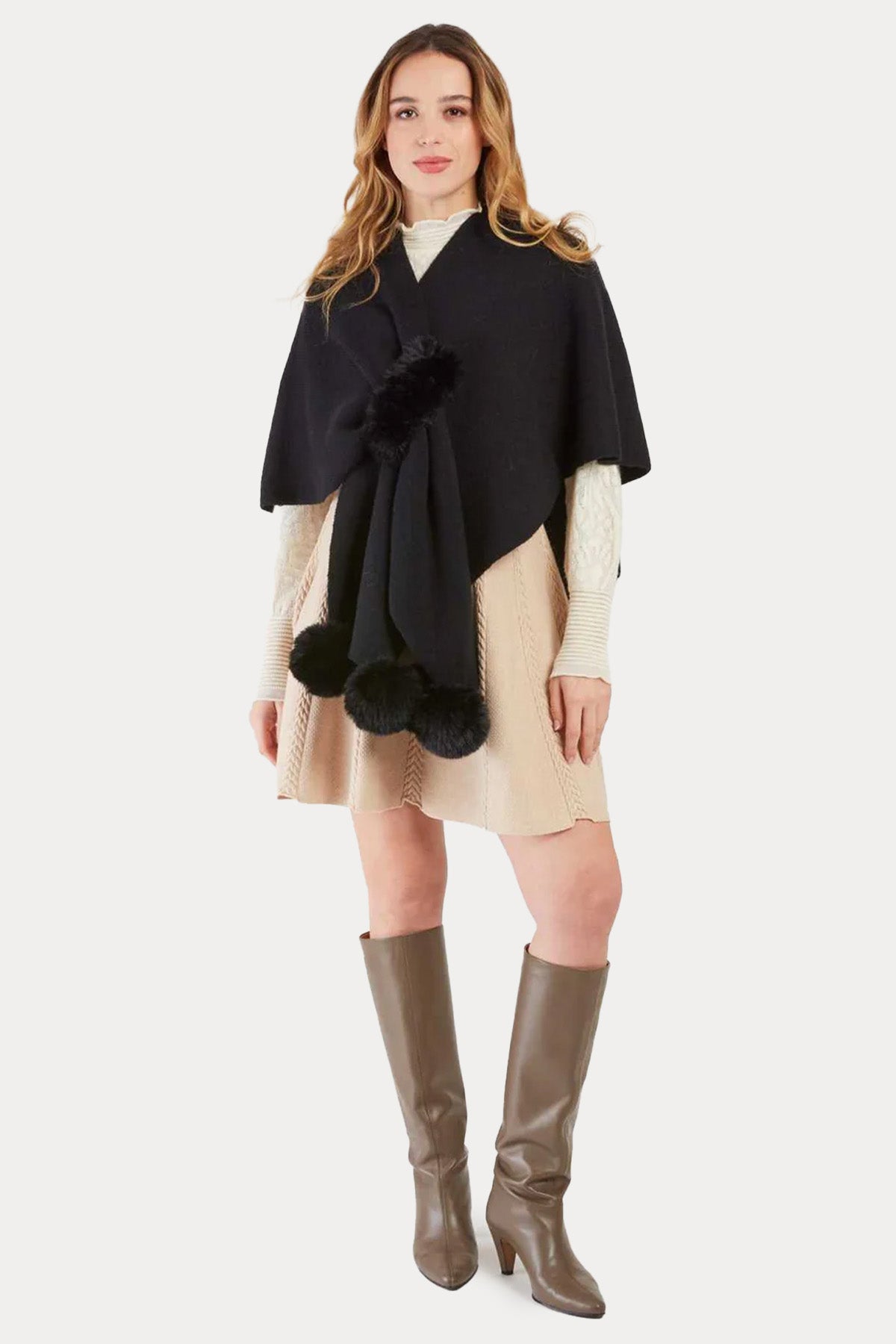 Rene Derhy Örgü Panço Ceket