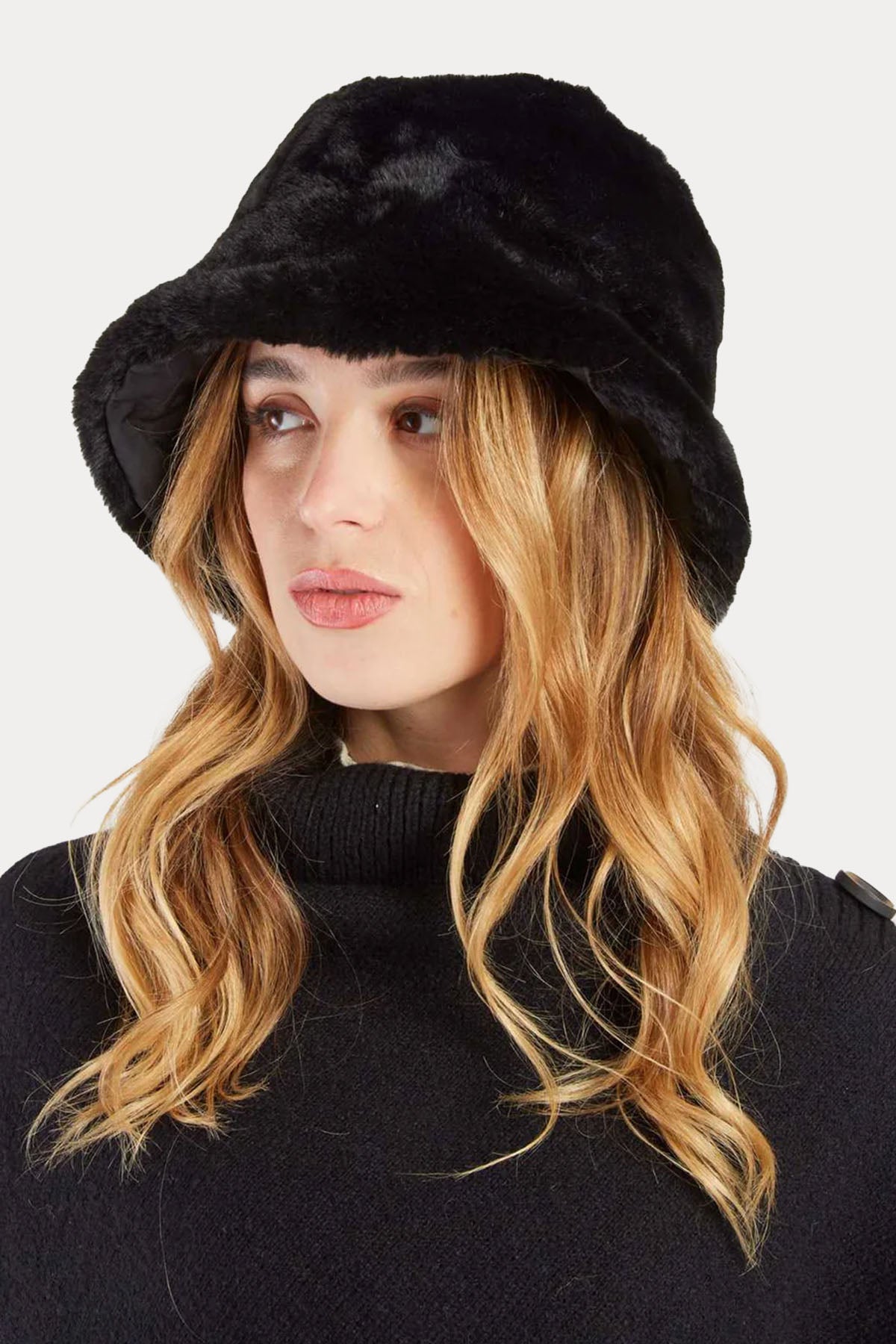 Rene Derhy Çift Taraflı Peluş Şapka