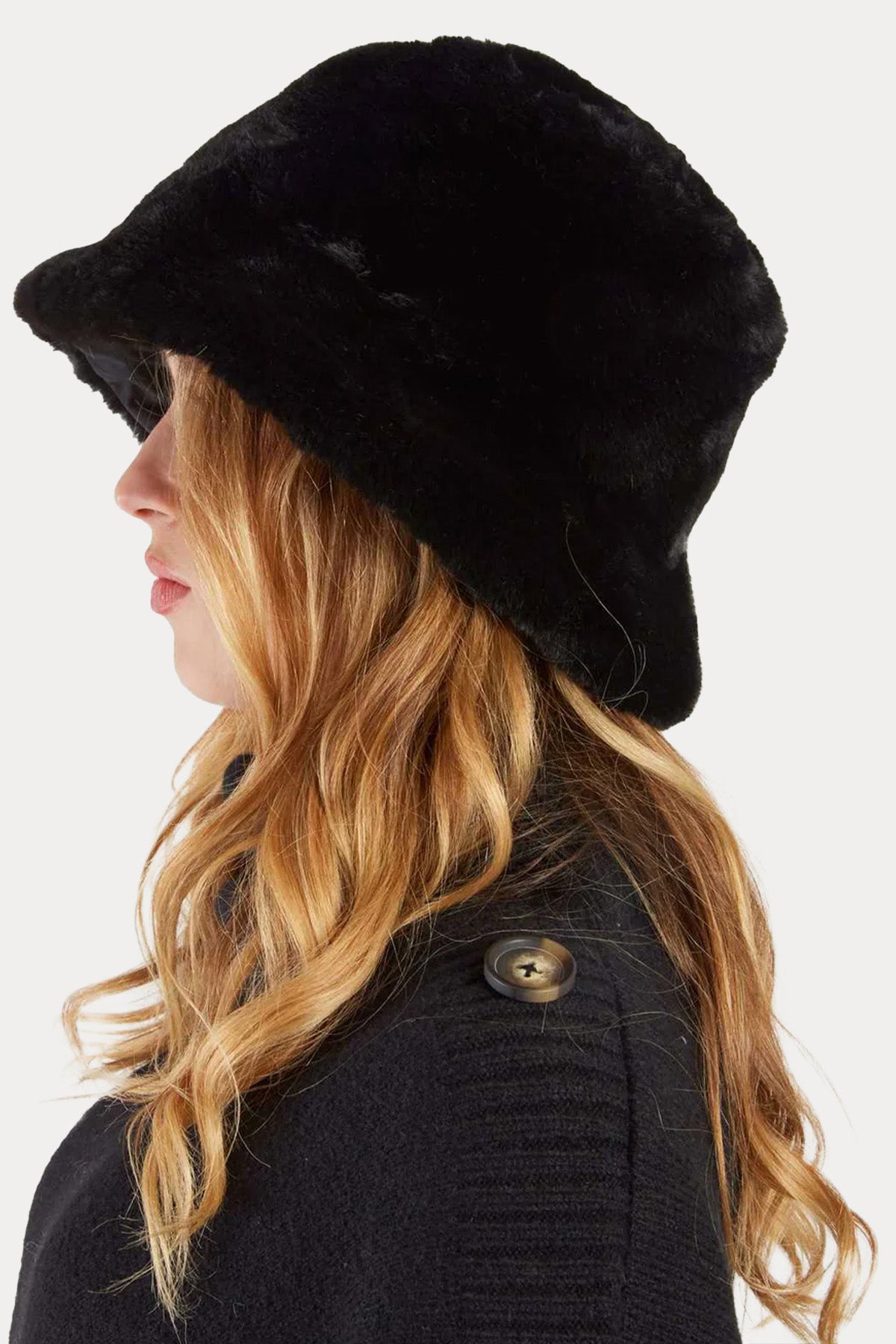 Rene Derhy Çift Taraflı Peluş Şapka